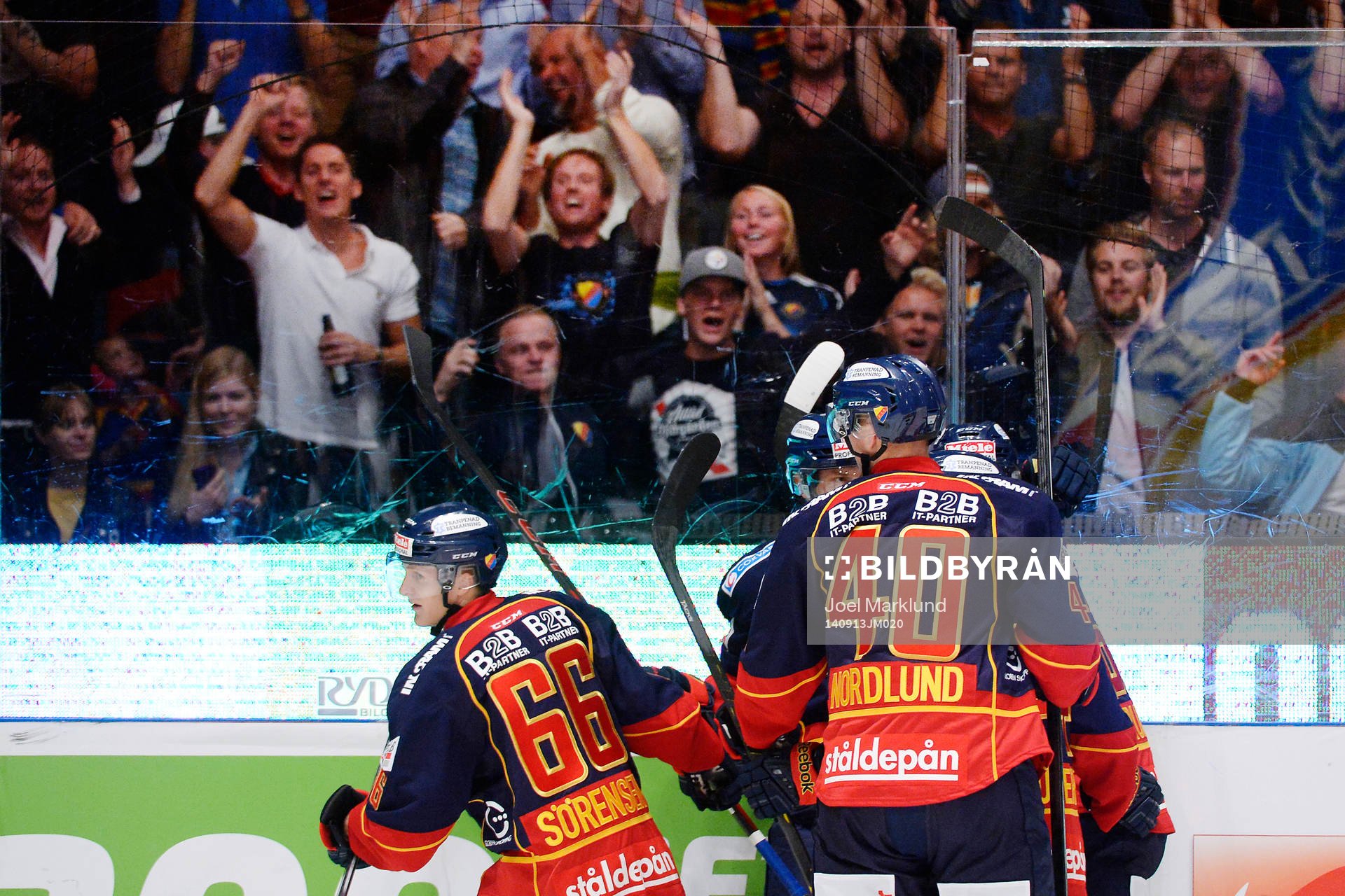 Djurgårdens spelare jublar