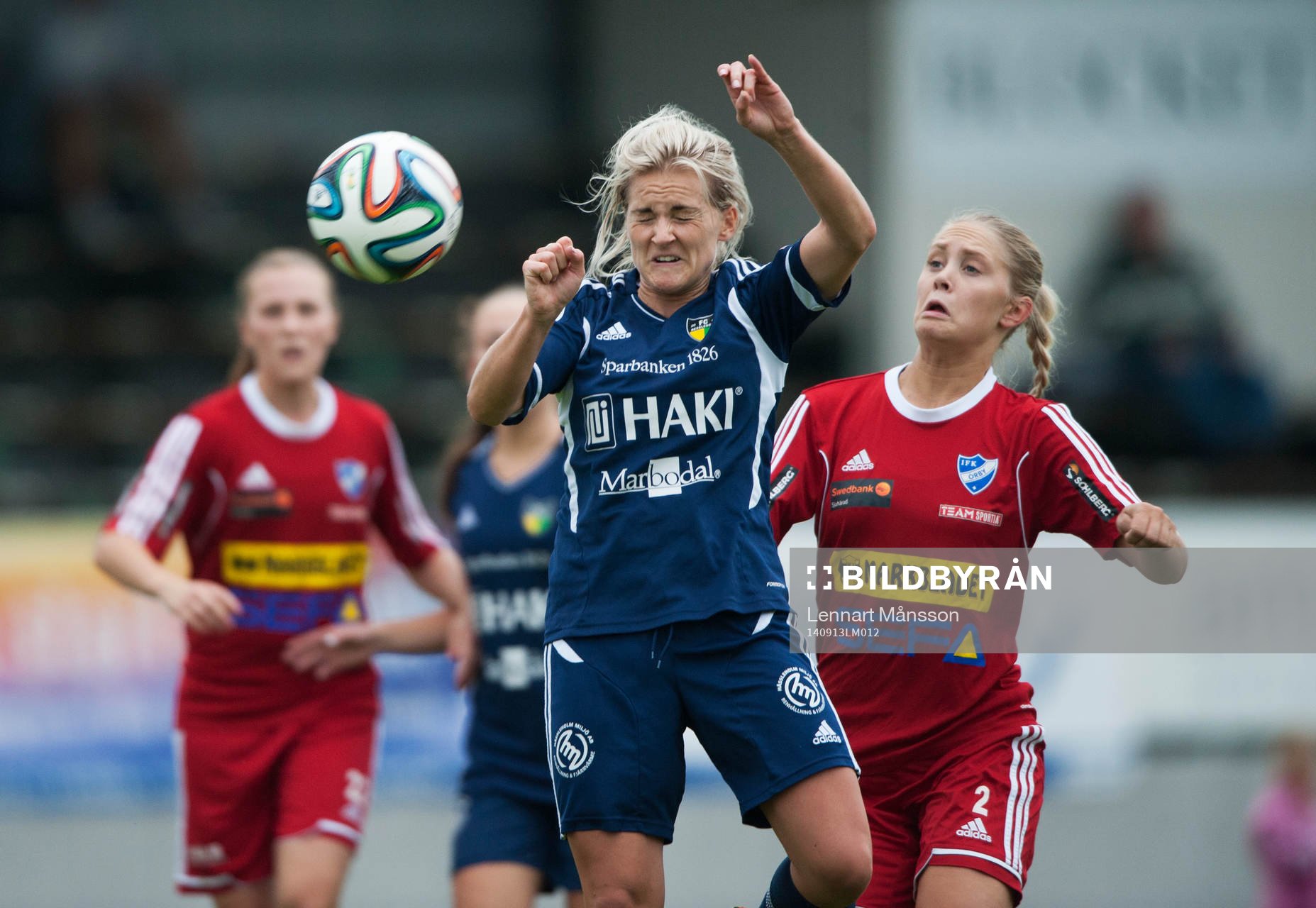 FC Hessleholms Rebecca Larsson i matchen i damernas