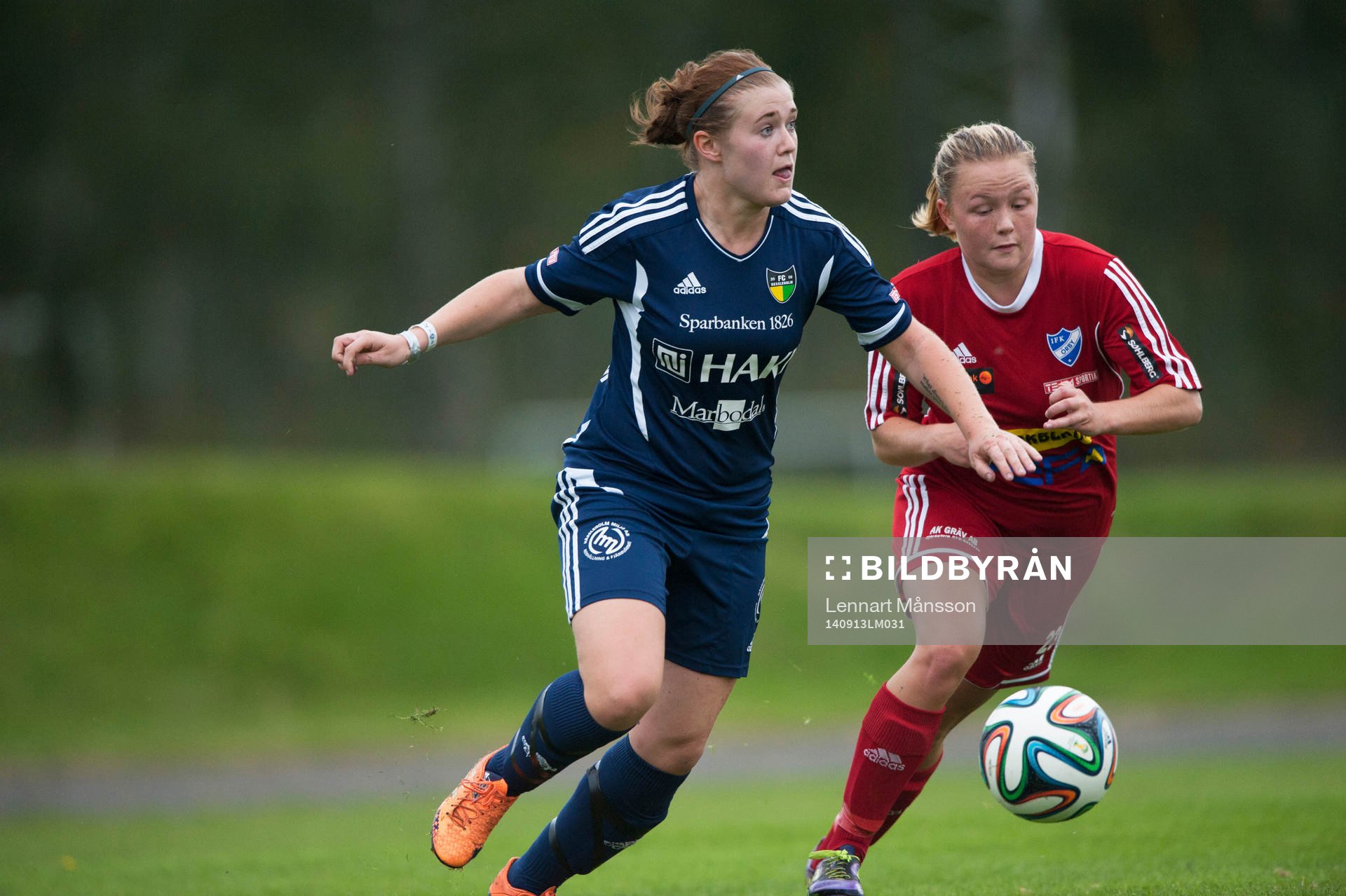 FC Hessleholms Julia Lennartsson i matchen i damernas