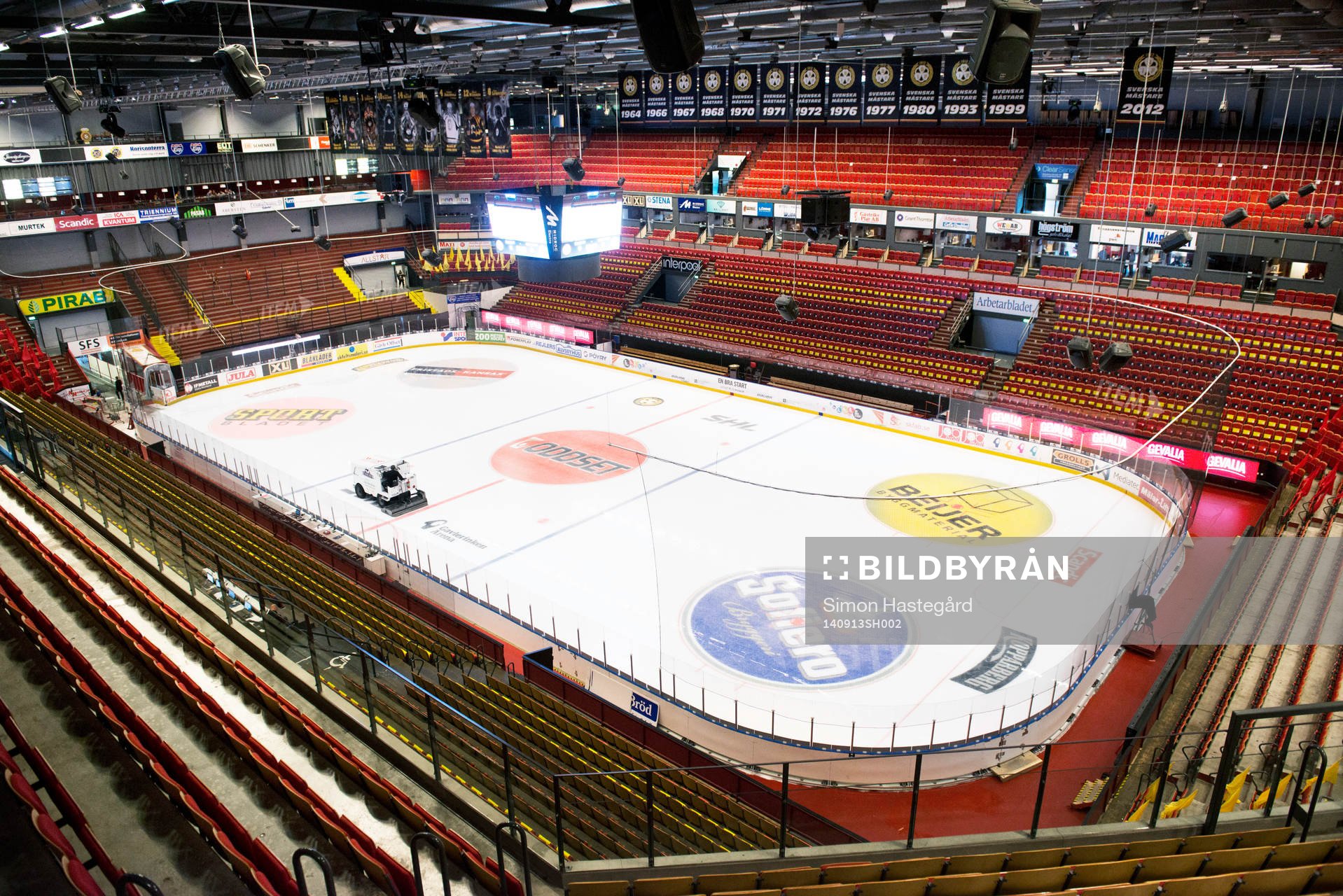 Översiktsbild över Gavlerinken arena före