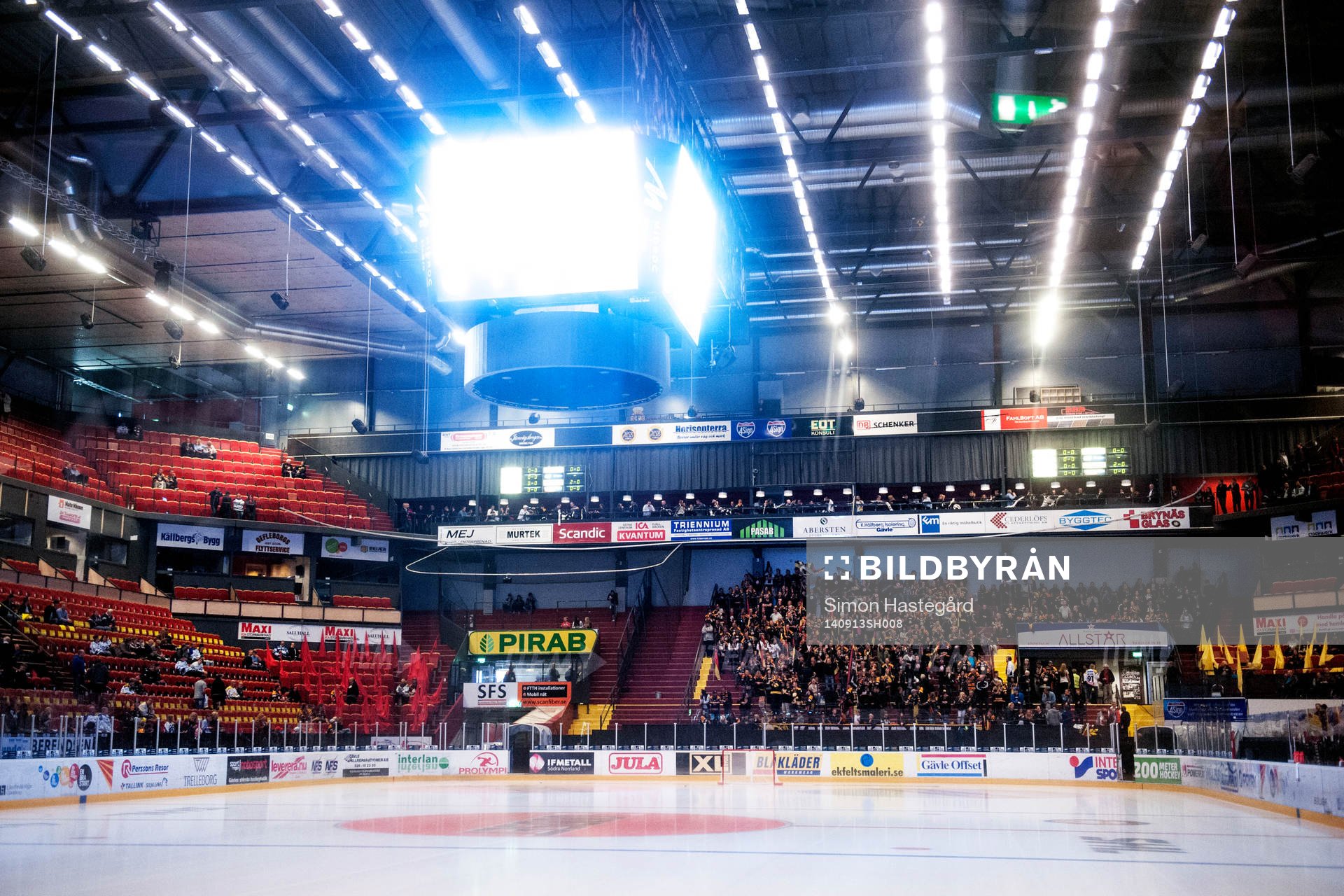Gavlerinken arena före ishockeymatchen i SHL mellan