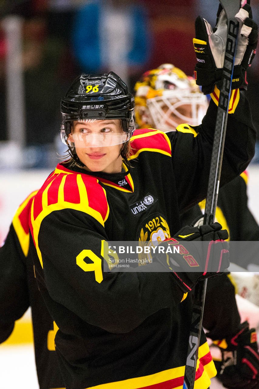 Brynäs Oskar Lindblom jublar