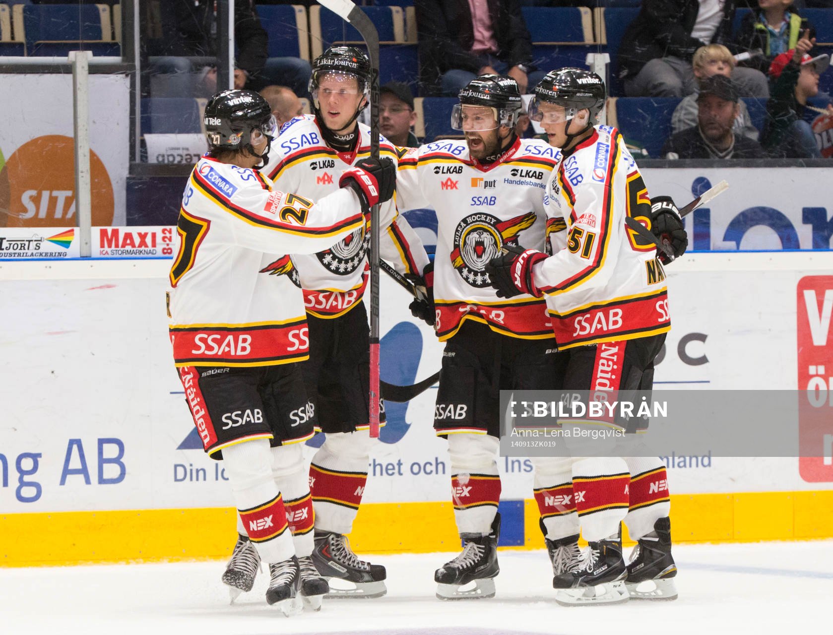 Luleås Daniel Zaar, Per Savilahti-Nagander, Per Ledin och
