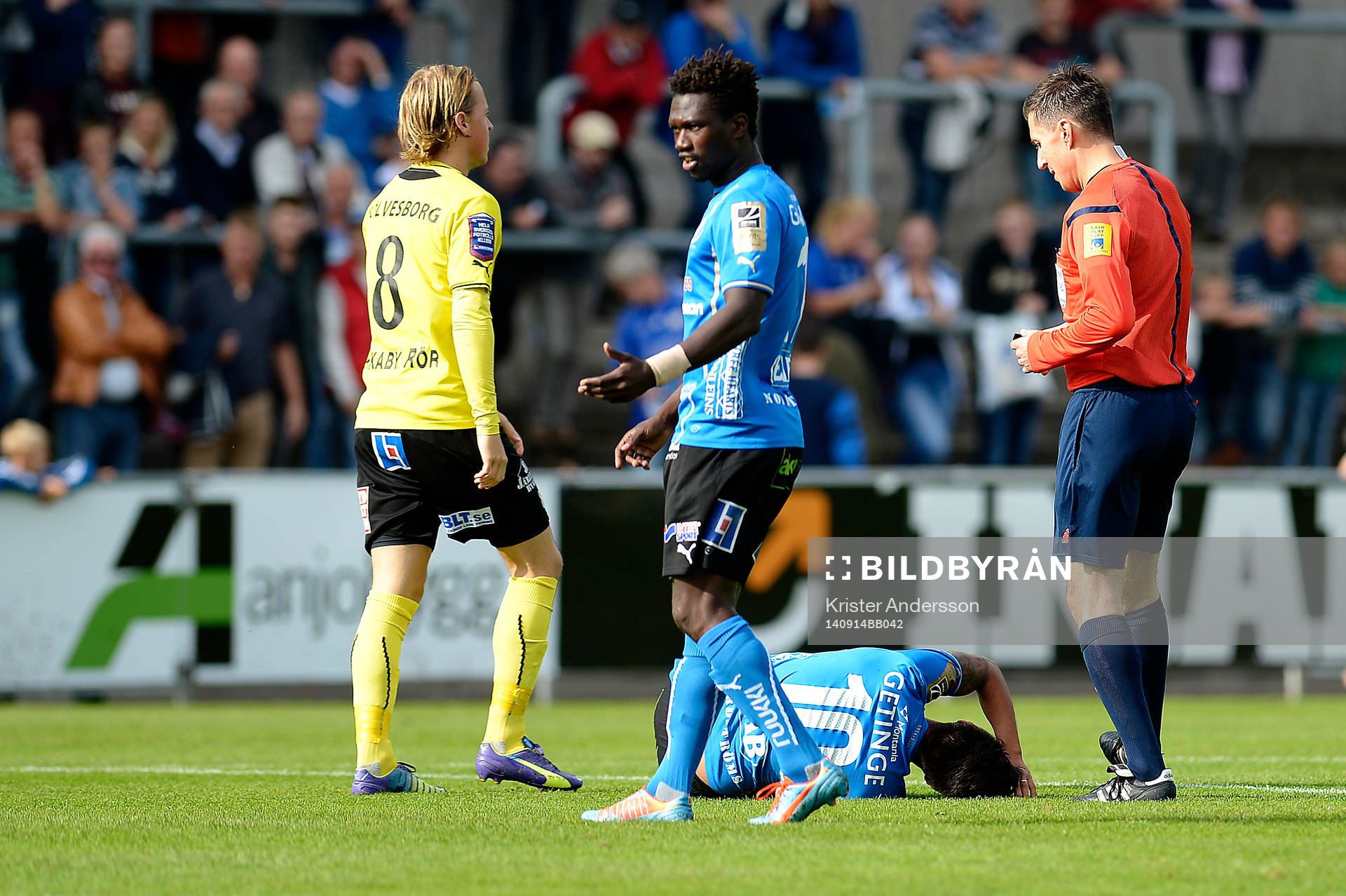 Halmstads Antonio Rojas ligger ner och har ont