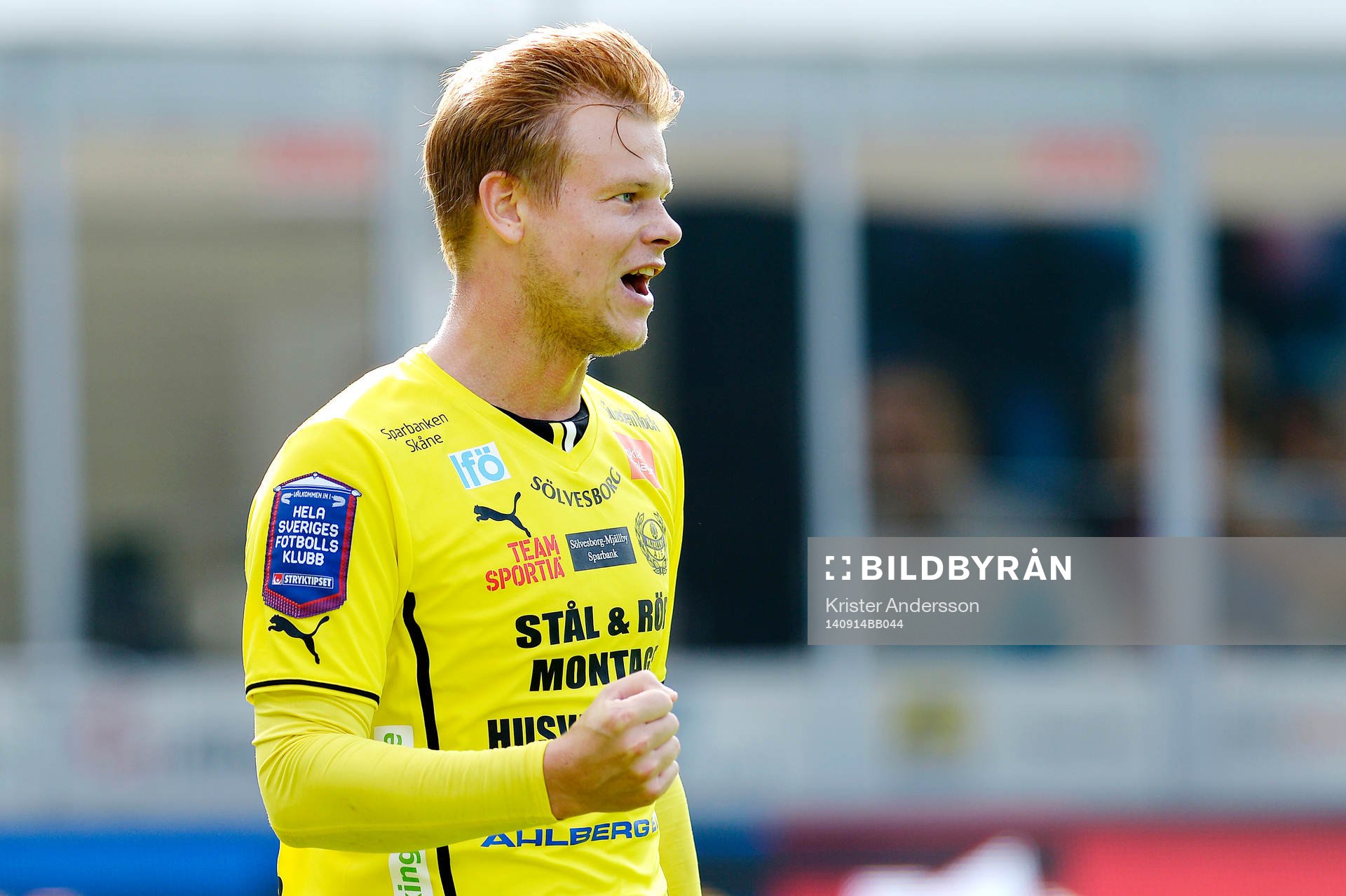 Mjällbys David Löfquist jublar