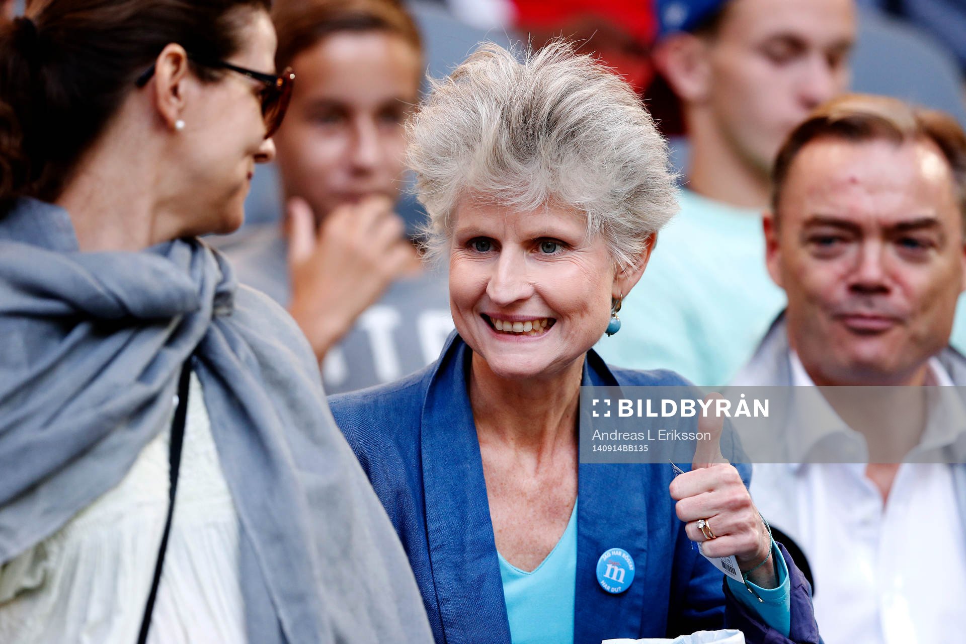 Anna Maria Corazza Bildt på läktaren