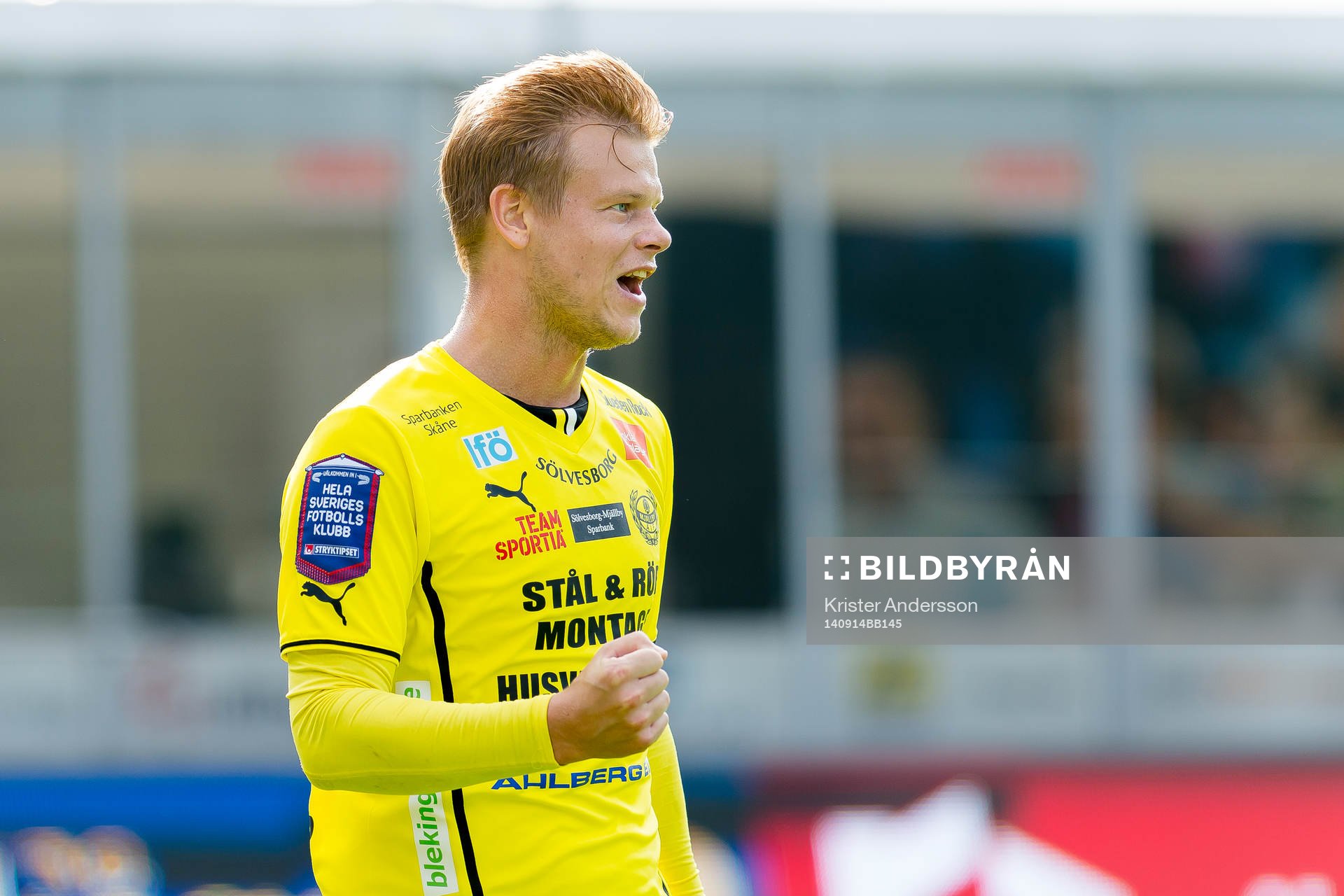 Mjällbys David Löfquist jublar