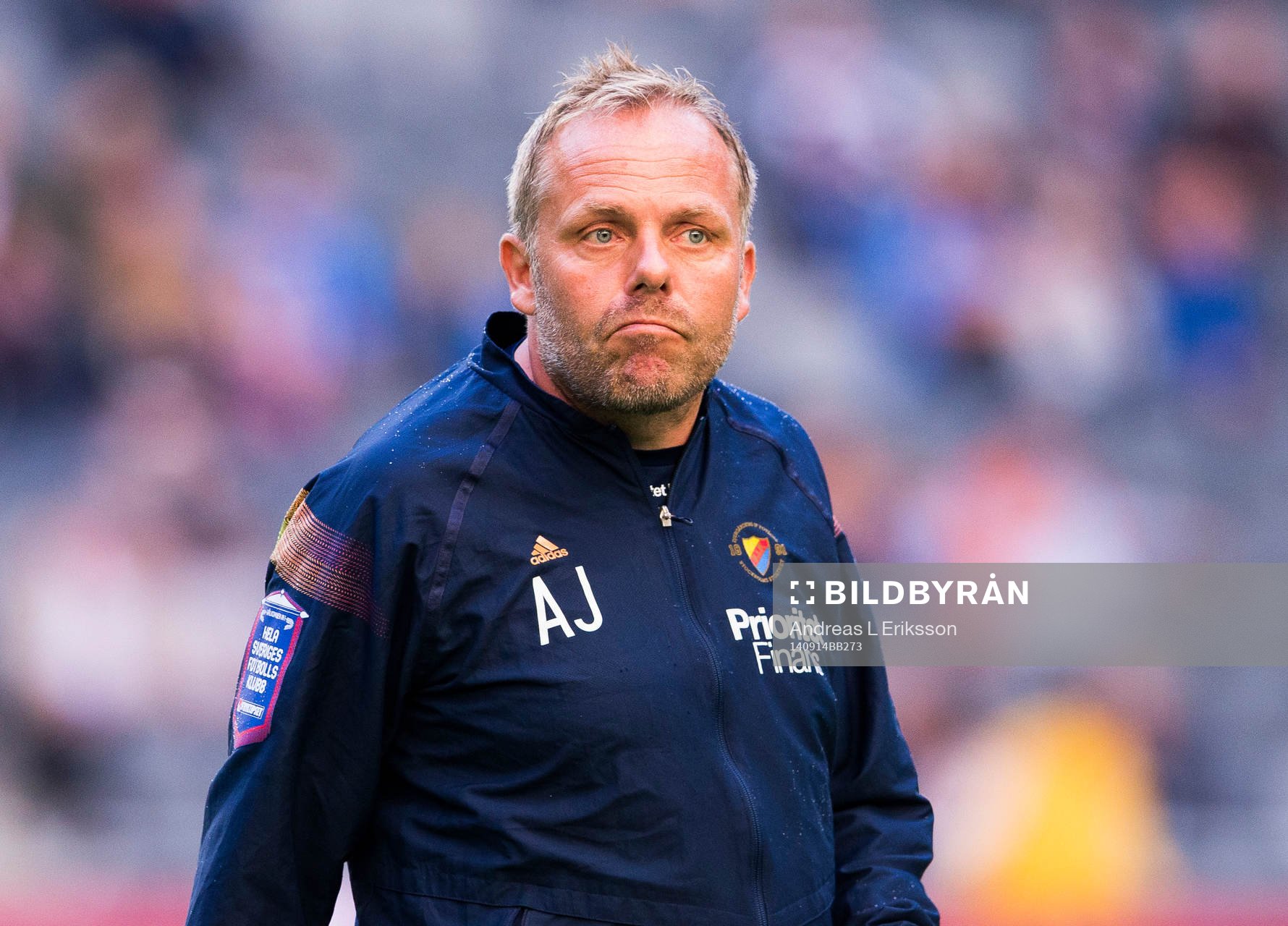 Djurgårdens assisterande tränare Anders Johansson innan