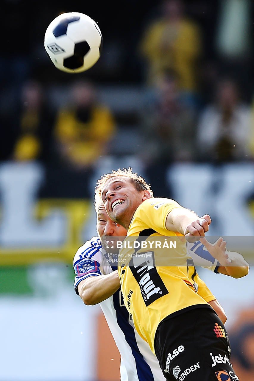 Elfsborgs Anders Svensson och IFK Göteborgs Adam Johansson