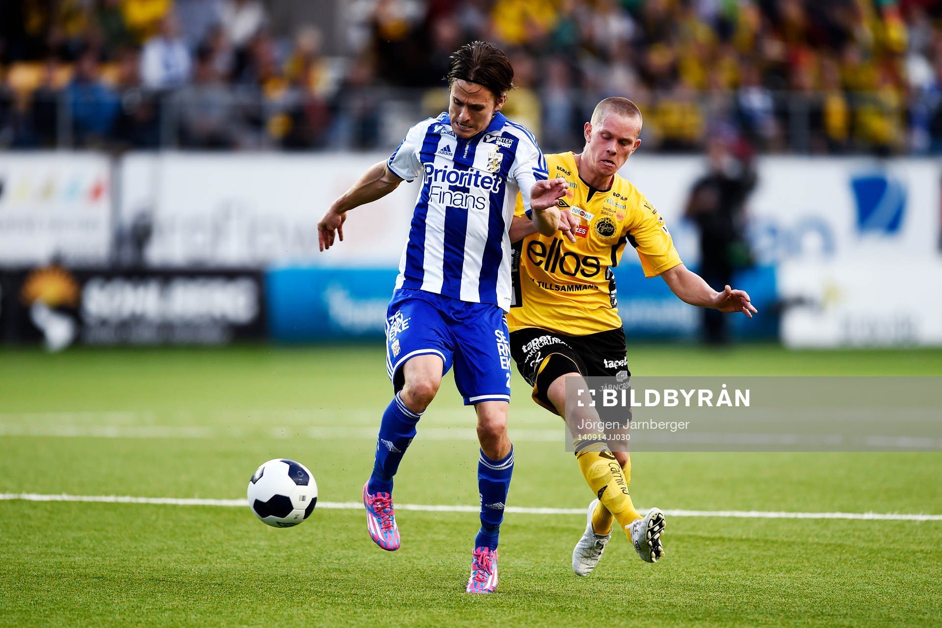 IFK Göteborgs Lasse Vibe och Elfsborgs Anton Lans