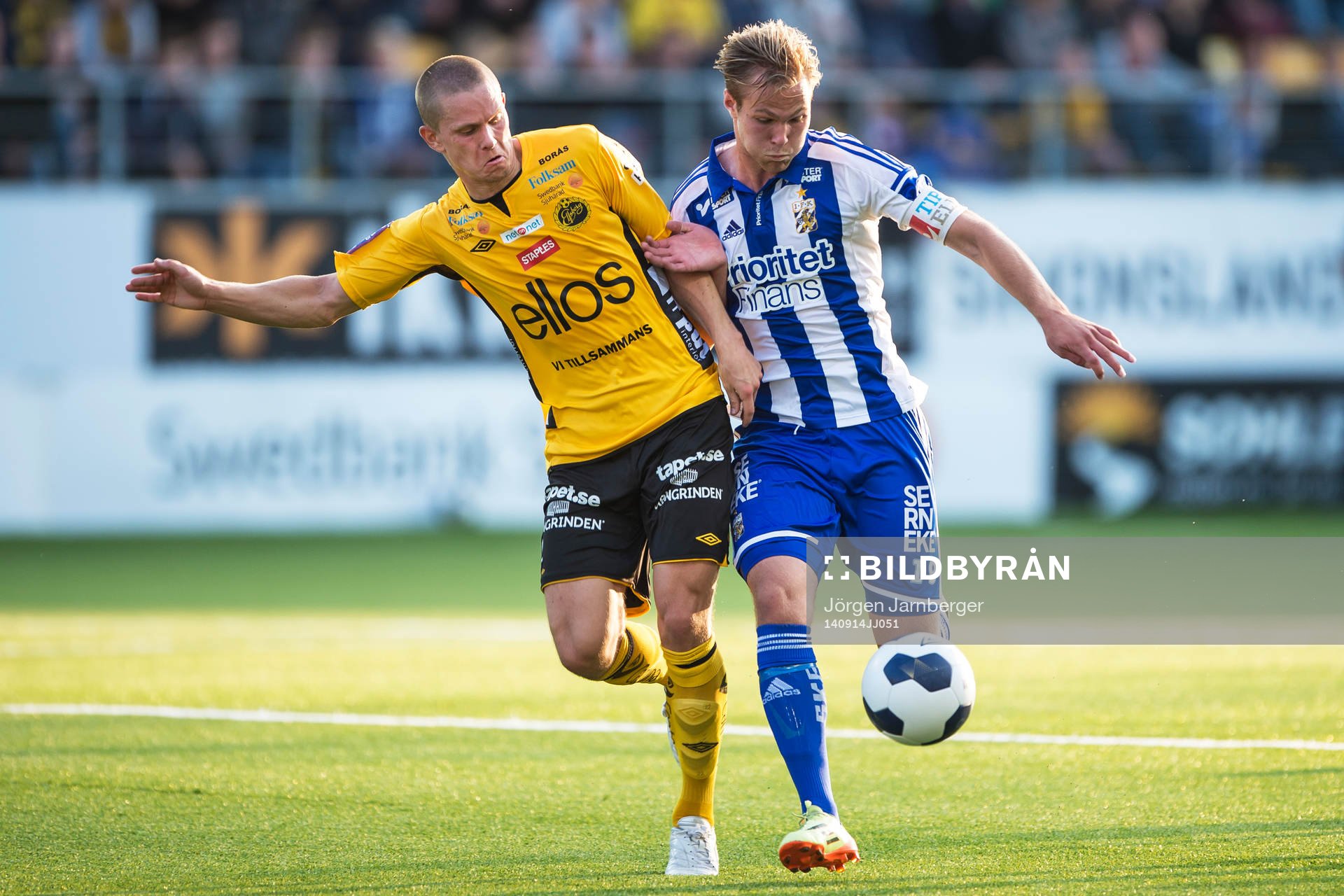 Elfsborgs Anton Lans och IFK Göteborgs Gustav Engvall