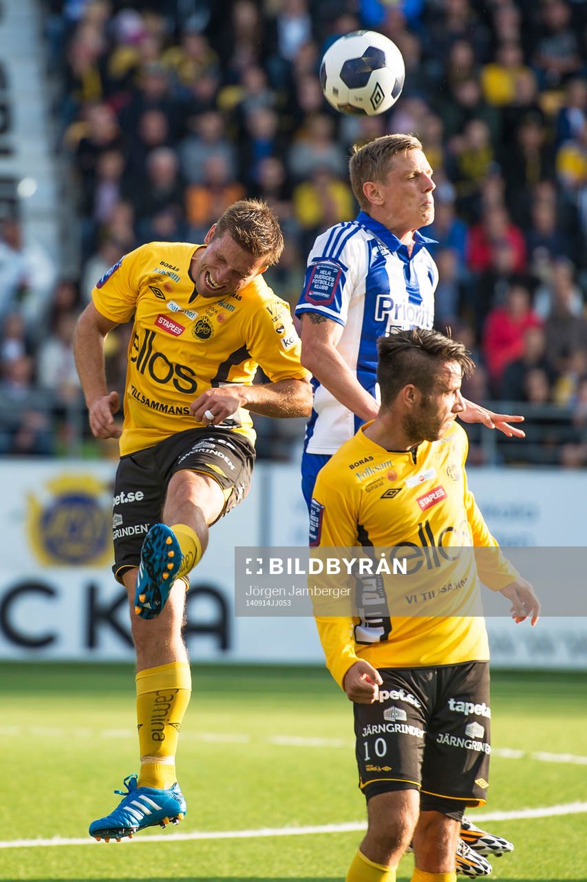 Nickduell mellan Elfsborgs Anders Svensson (v) och IFK