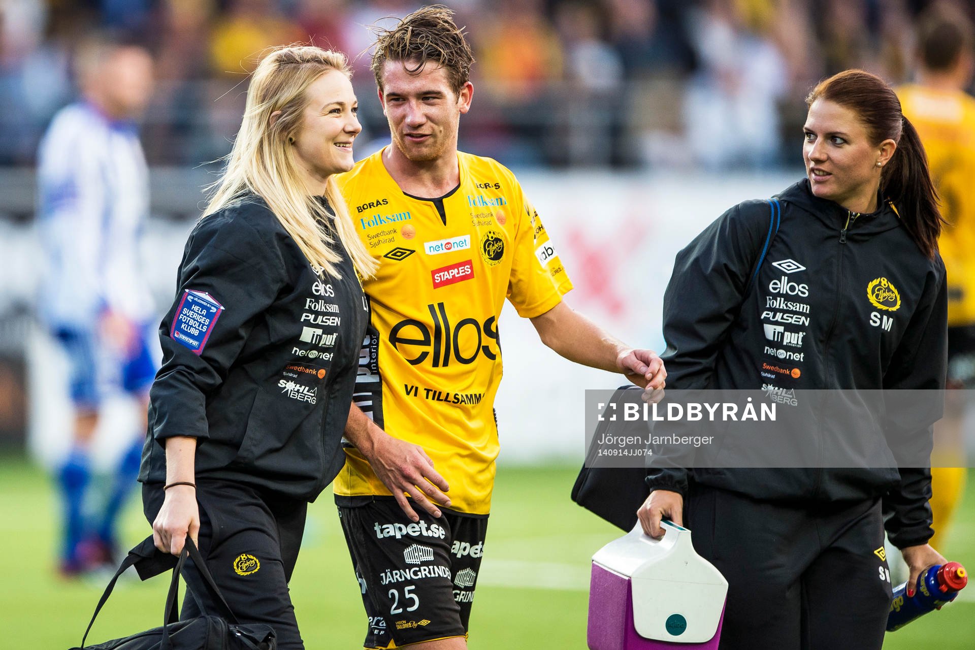 Elfsborgs läkare Matilda Lundblad (v) och sjukgymnast