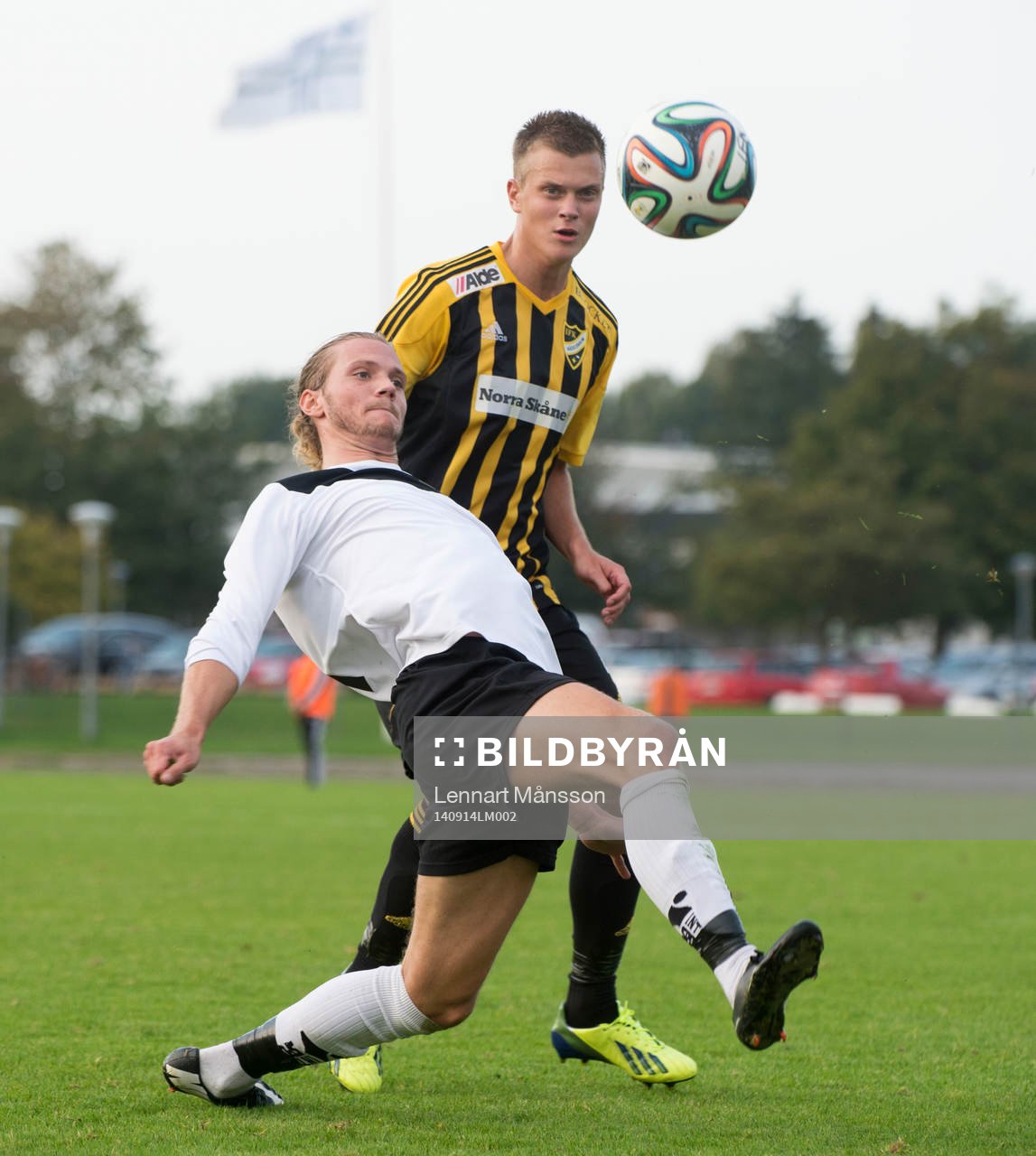 IFK Hässleholms Niklas Jönsson i matchen i division 3