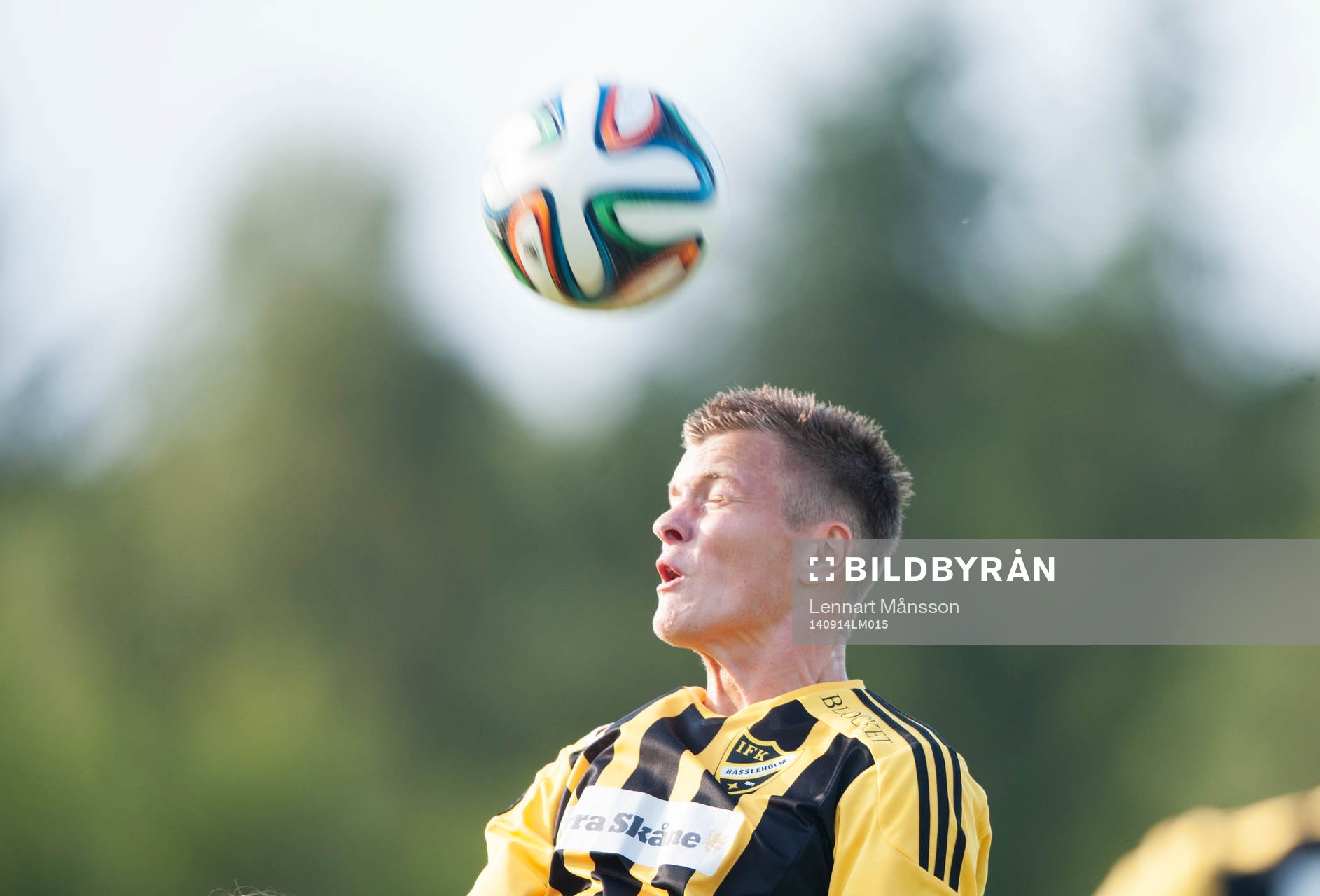IFK Hässleholms Niklas Jönsson i matchen i division 3