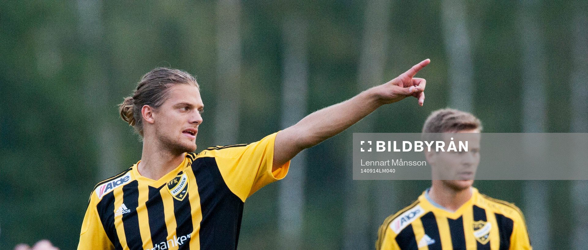 IFK Hässleholms Linus Karlsson i matchen i division 3
