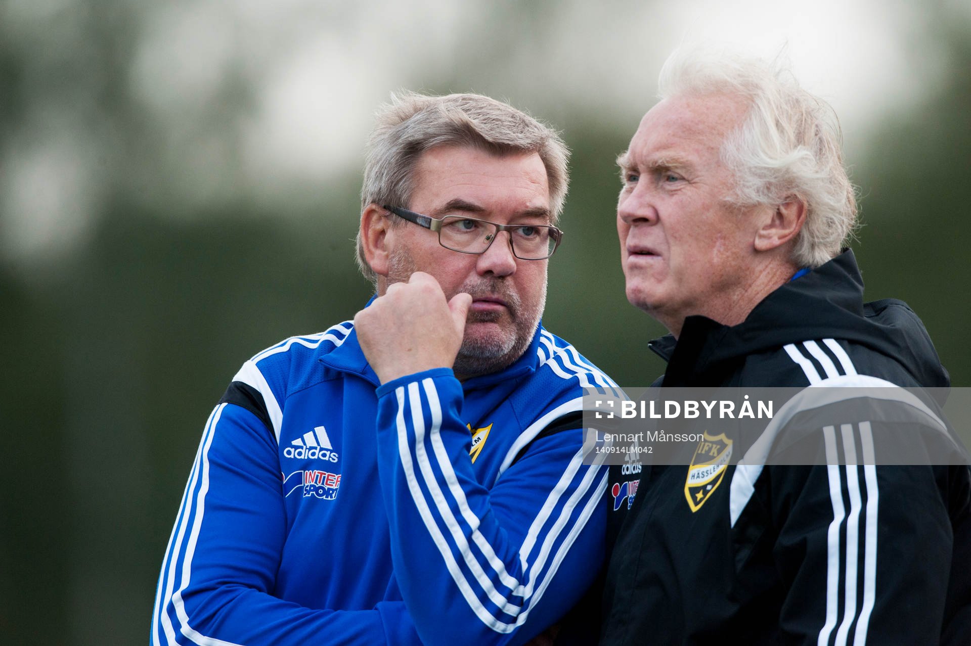 IFK Hässleholms tränare Patrik Lennartsson och Ingmar
