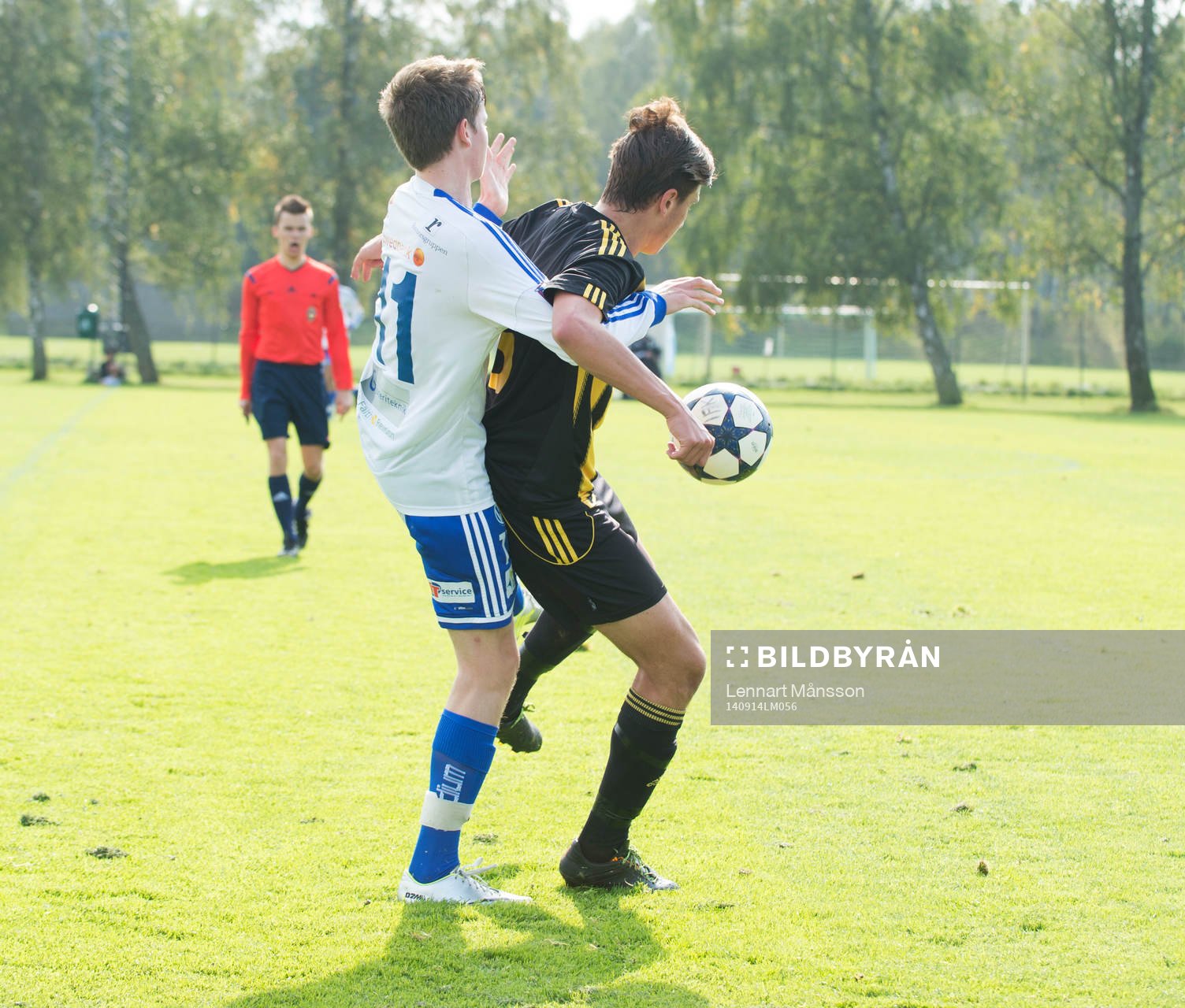 IFK Hässleholms Simon Omari i matchen i juniorallsvenskan