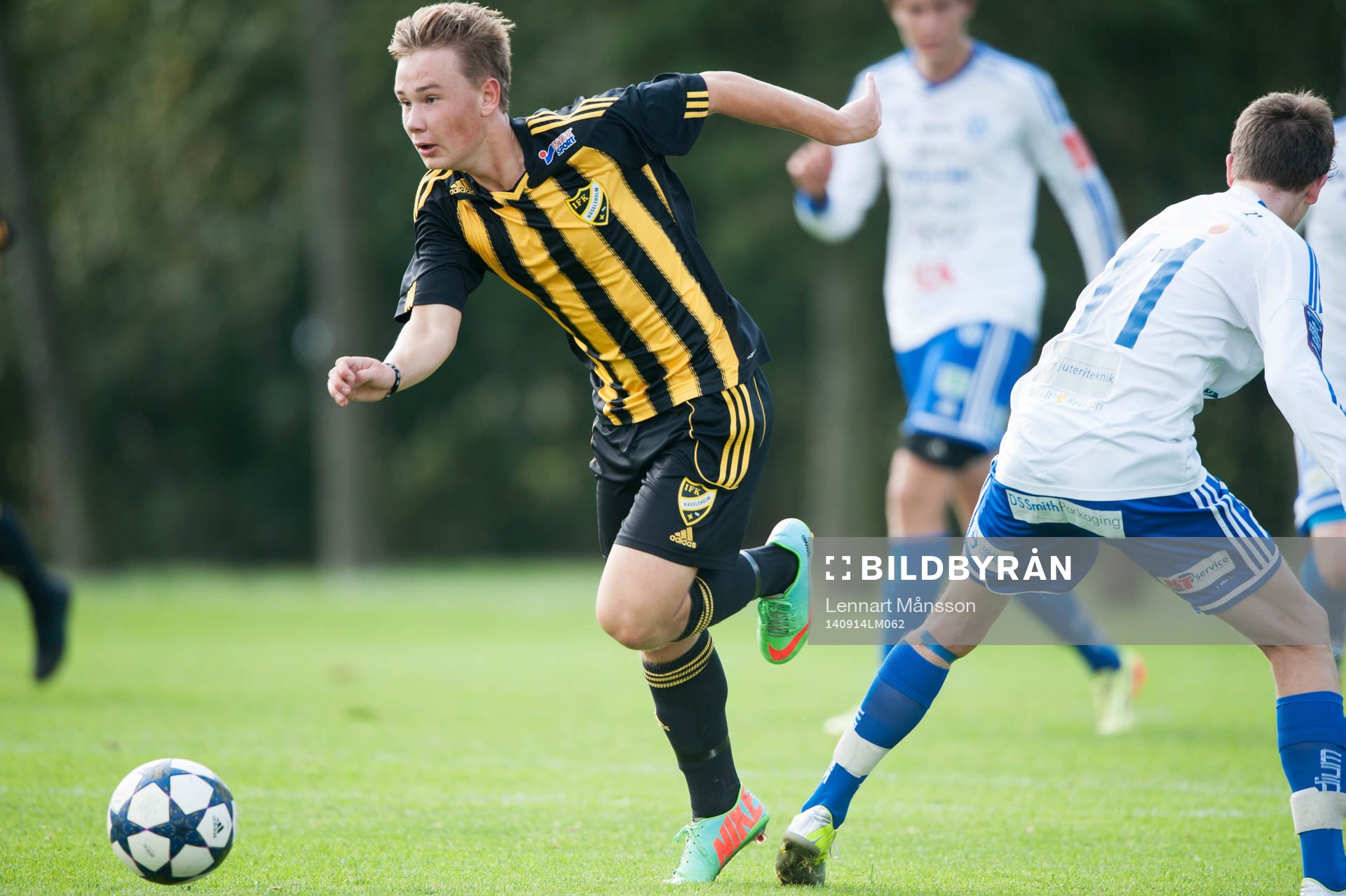 IFK Hässleholms Theo Ekström i matchen i