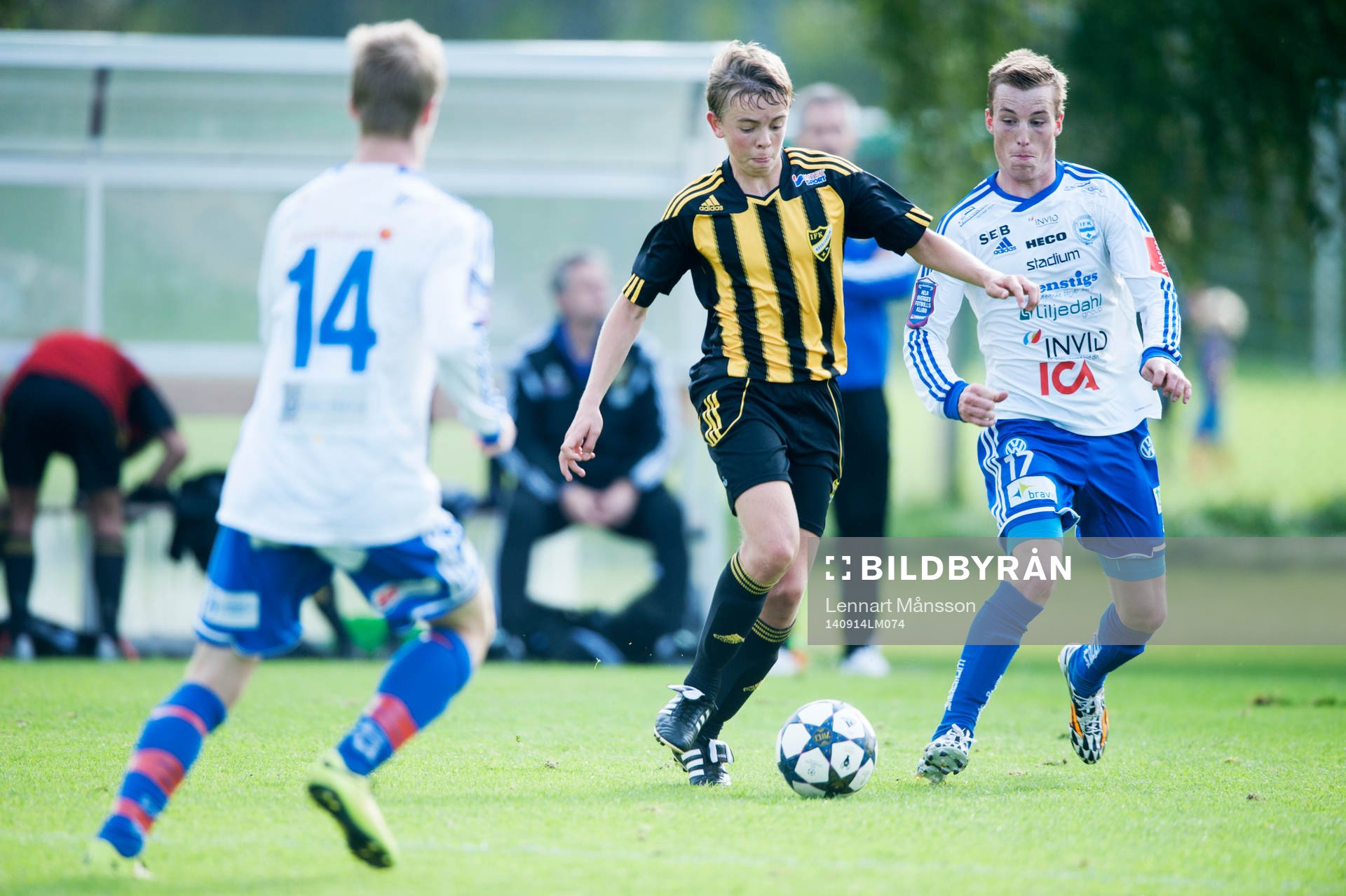 IFK Hässleholms Malte Nilsson i matchen i