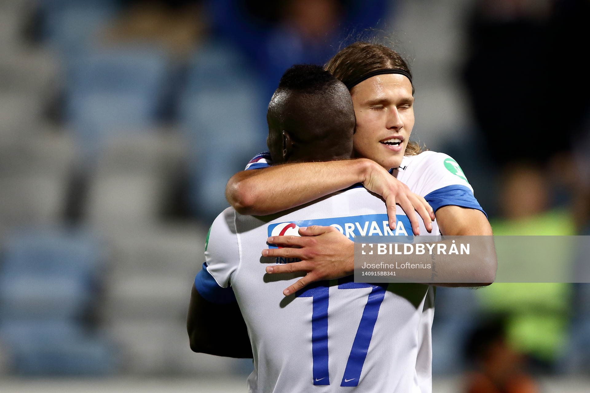 Norrköpings Arnór Ingvi Traustason och Alhaji Kamara