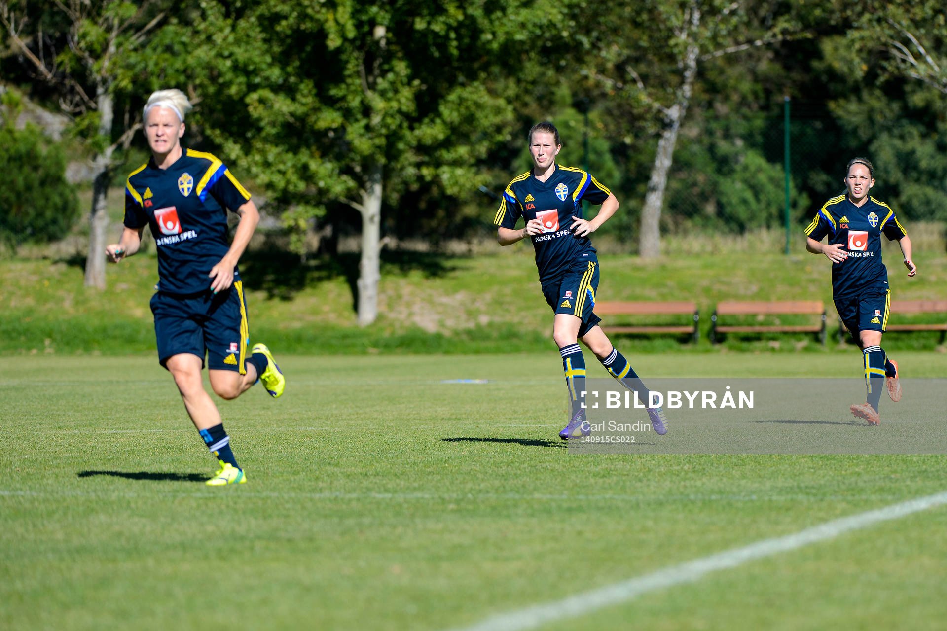 Nilla Fischer, Emma Berglund och Elin Rubensson