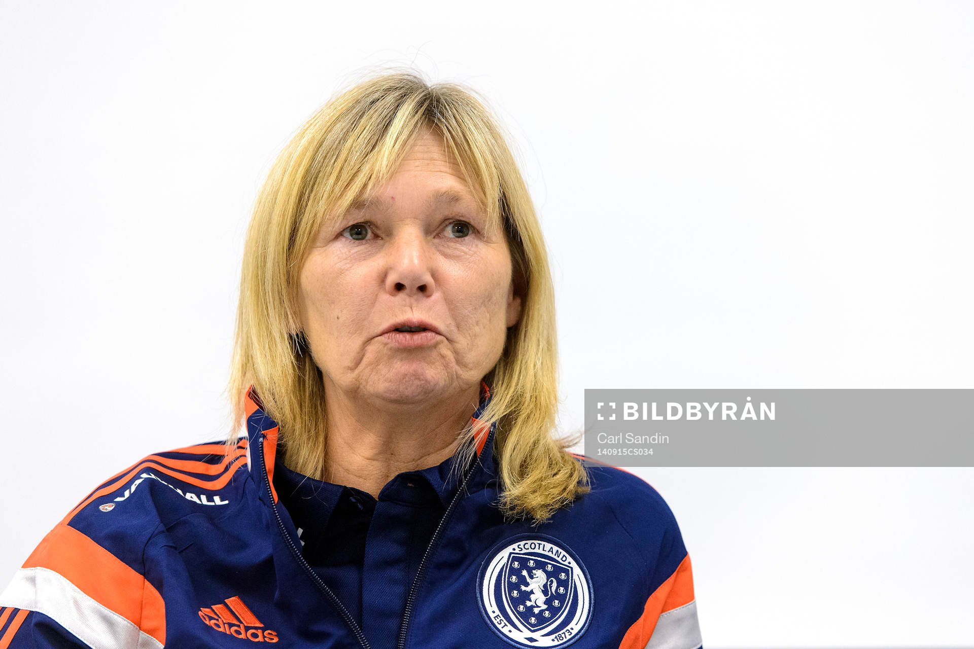 Skottlands förbundskapten Anna Signeul