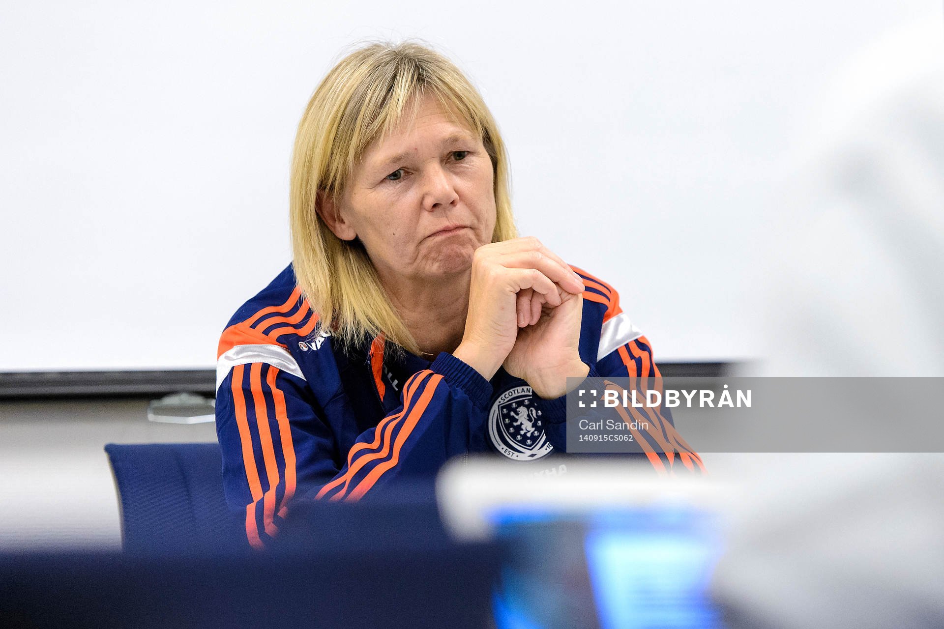Skottlands förbundskapten Anna Signeul
