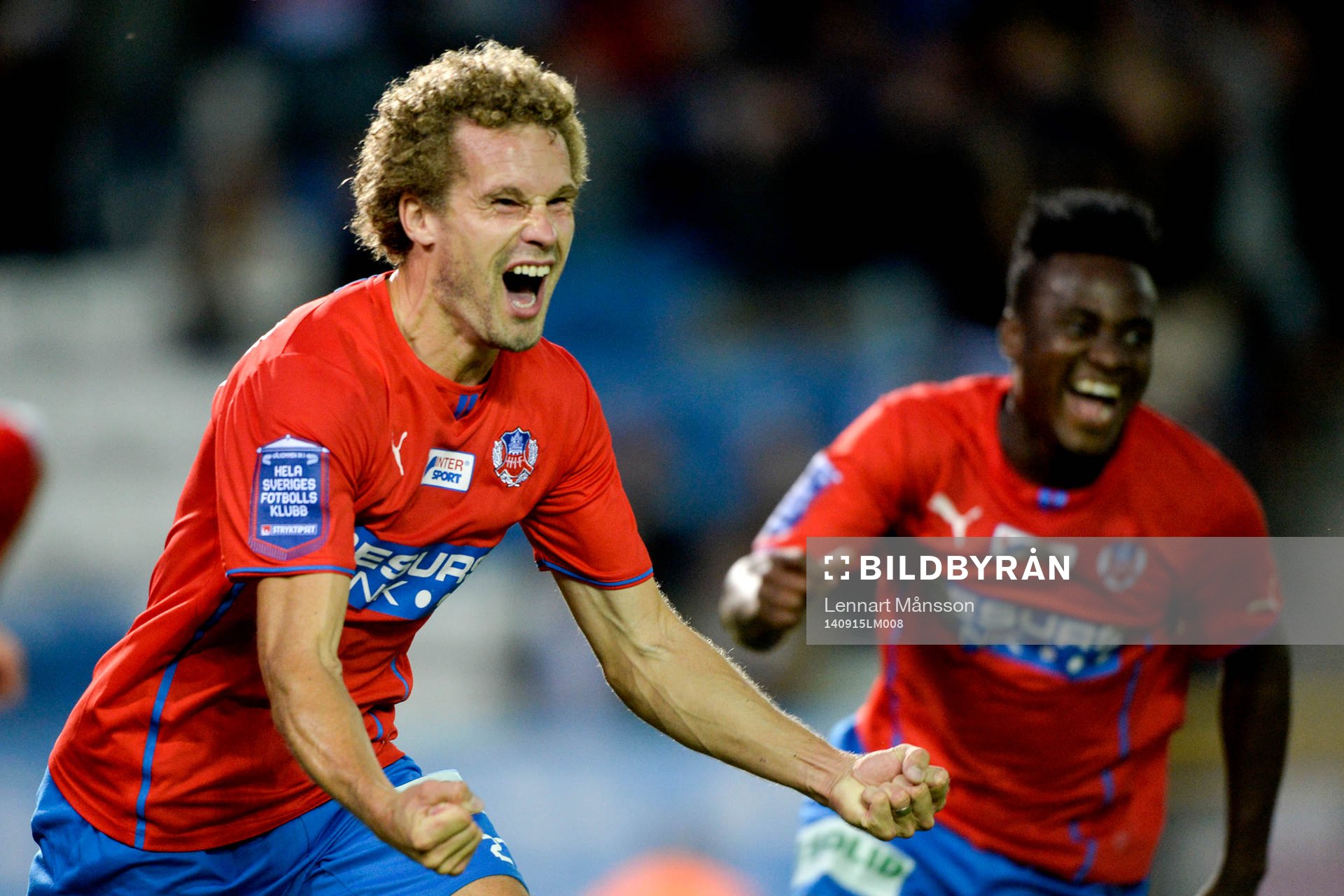 Helsingborgs Christoffer Andersson jublar