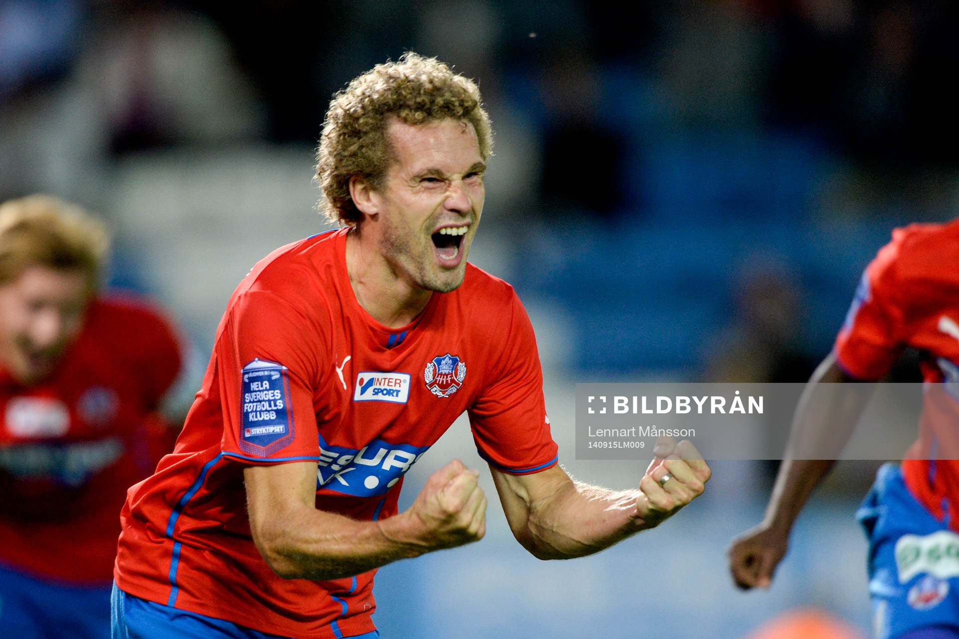 Helsingborgs Christoffer Andersson jublar
