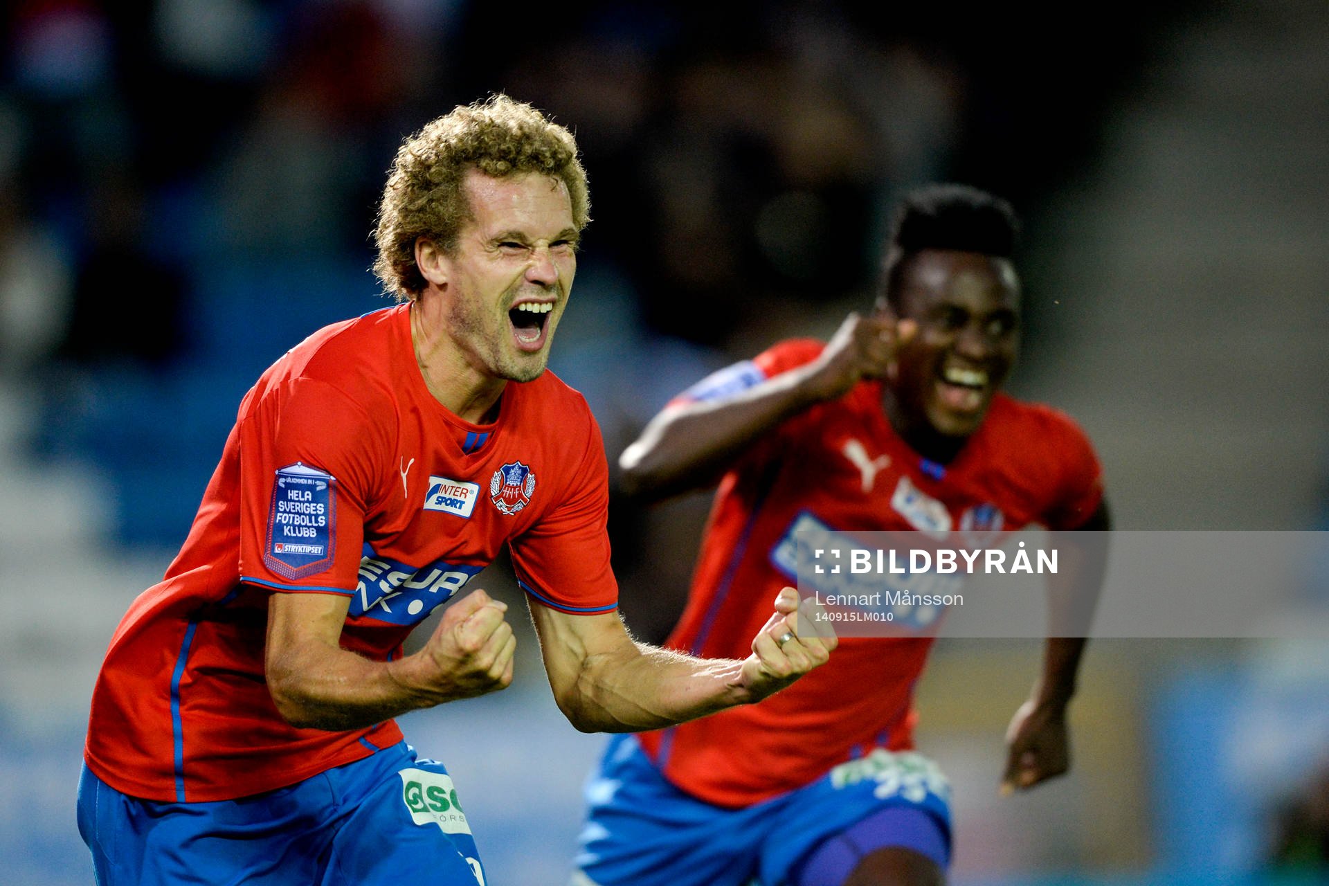 Helsingborgs Christoffer Andersson jublar