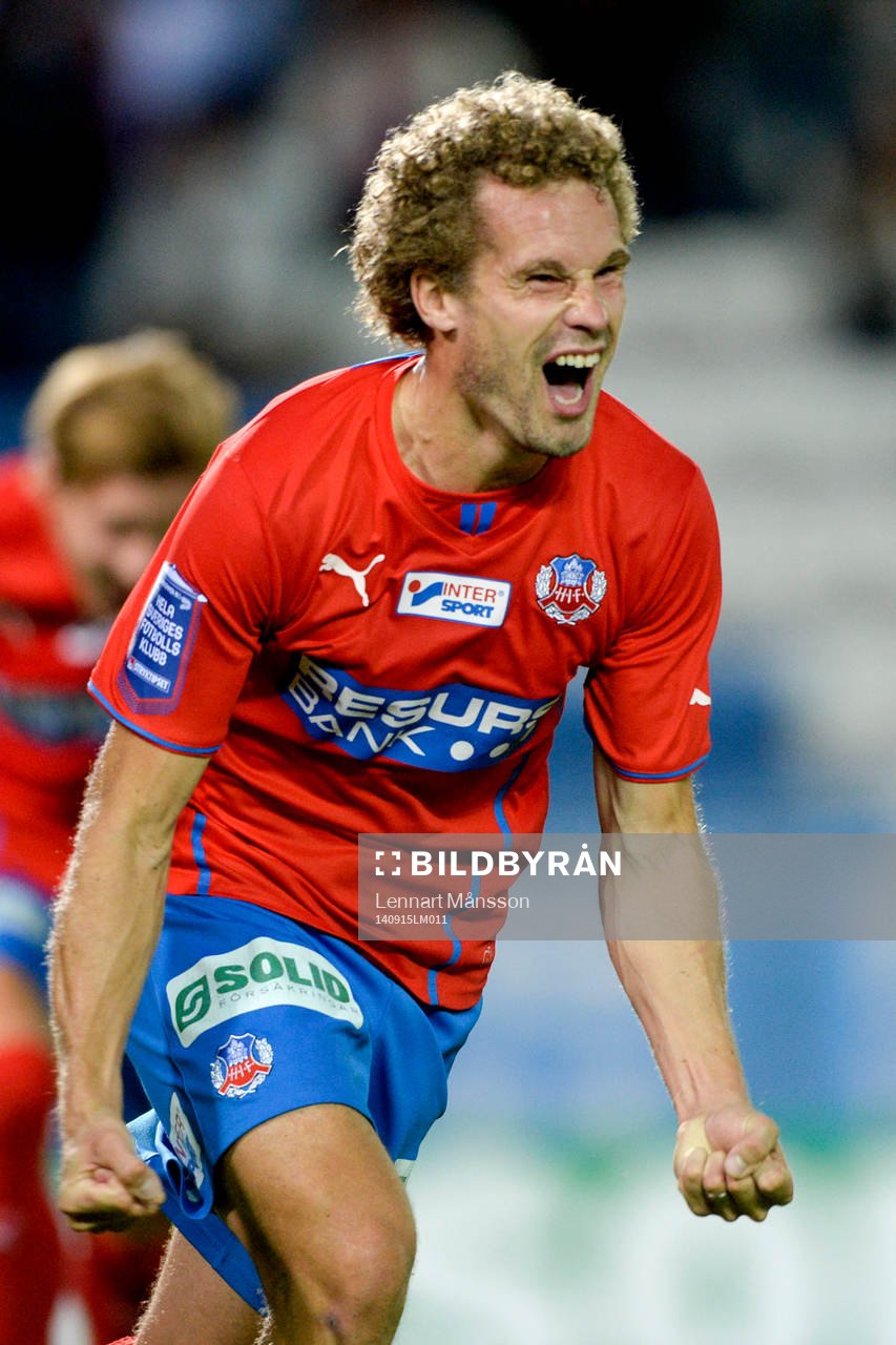 Helsingborgs Christoffer Andersson jublar