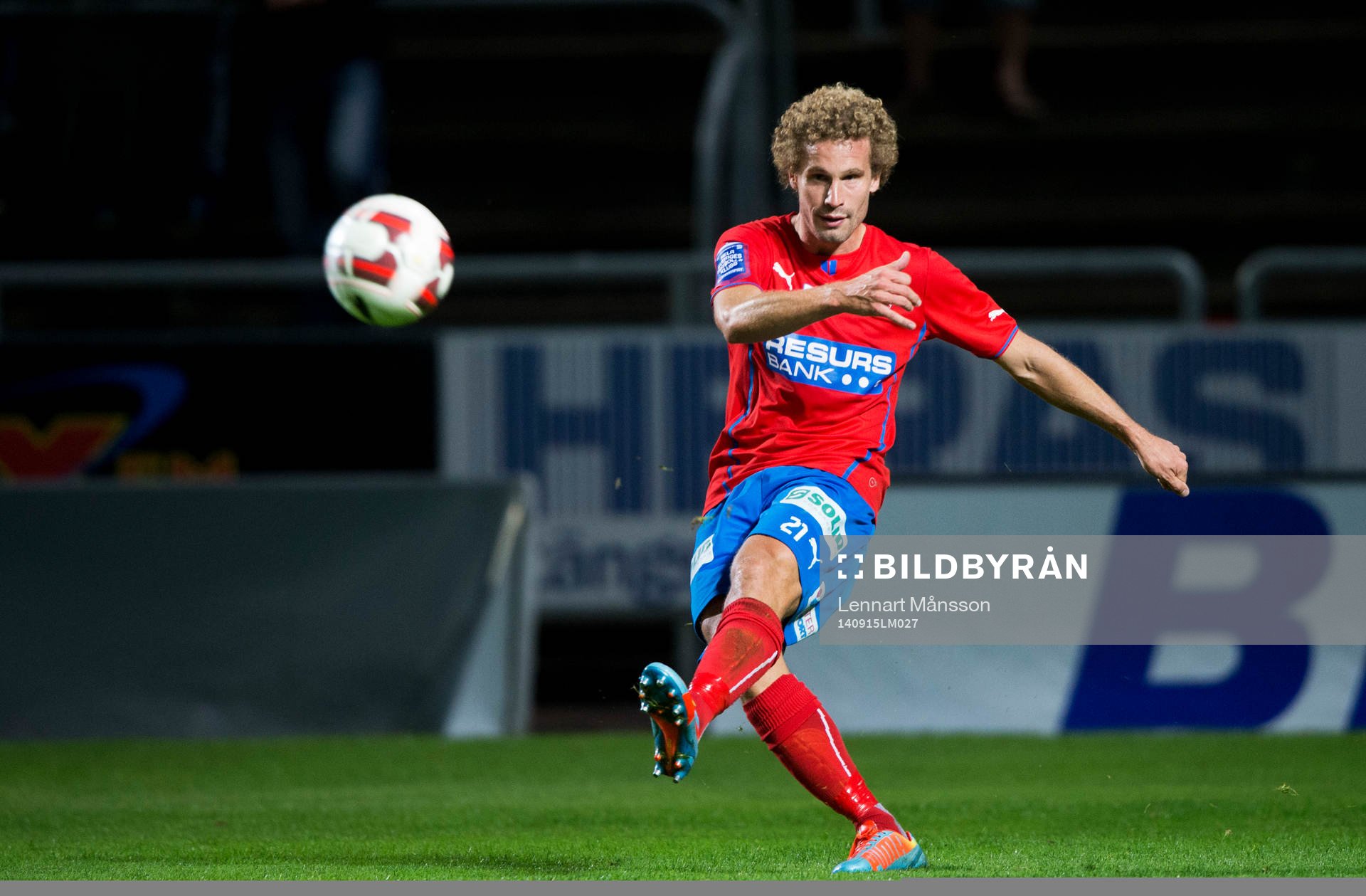 Helsingborgs Christoffer Andersson i matchen i allsvenskan