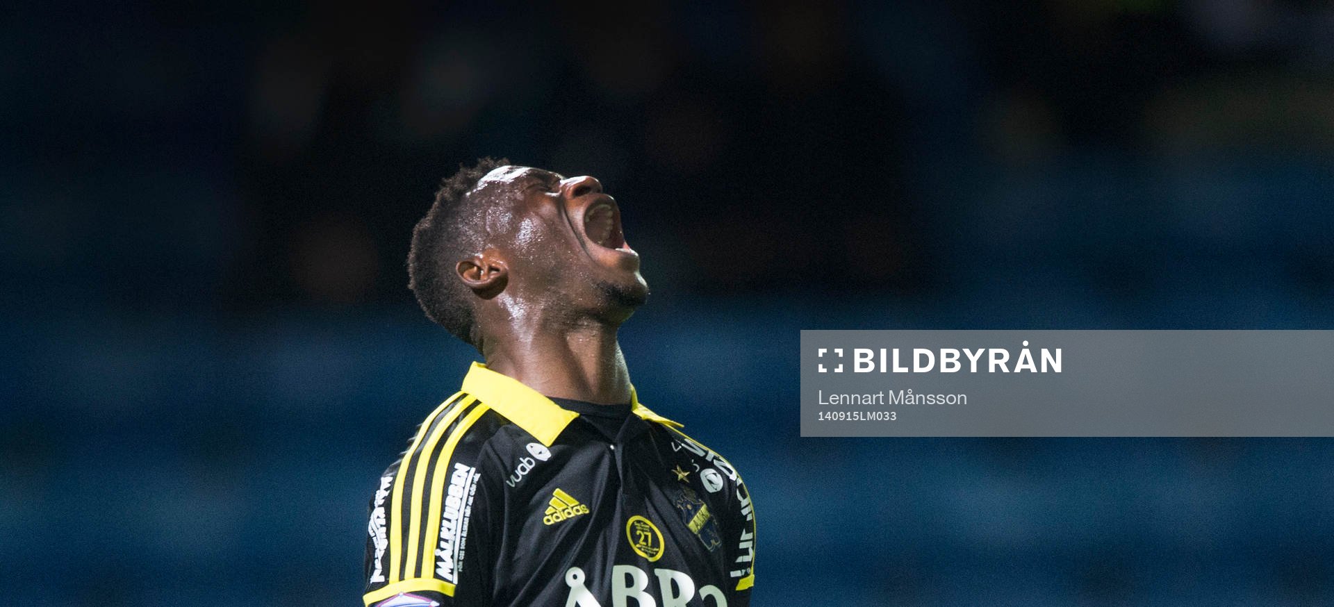 s Ibrahim Moro skriker ut sin förtvivlan i matchen i