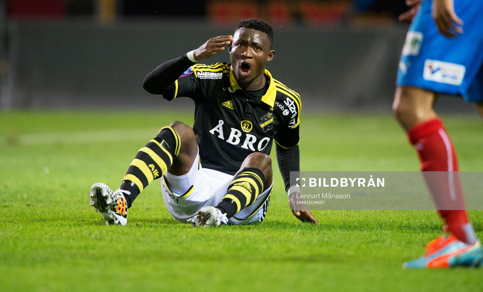 s Ibrahim Moro i matchen i allsvenskan mellan Helsingborg