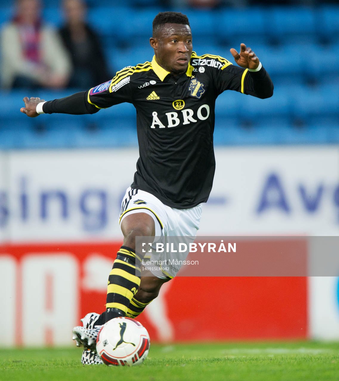 s Ibrahim Moro i matchen i allsvenskan mellan Helsingborg