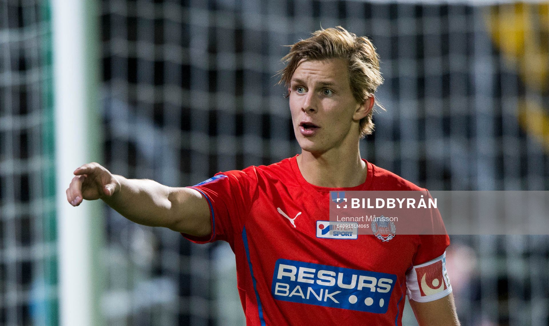 Helsingborgs Emil Krafth i matchen i allsvenskan mellan