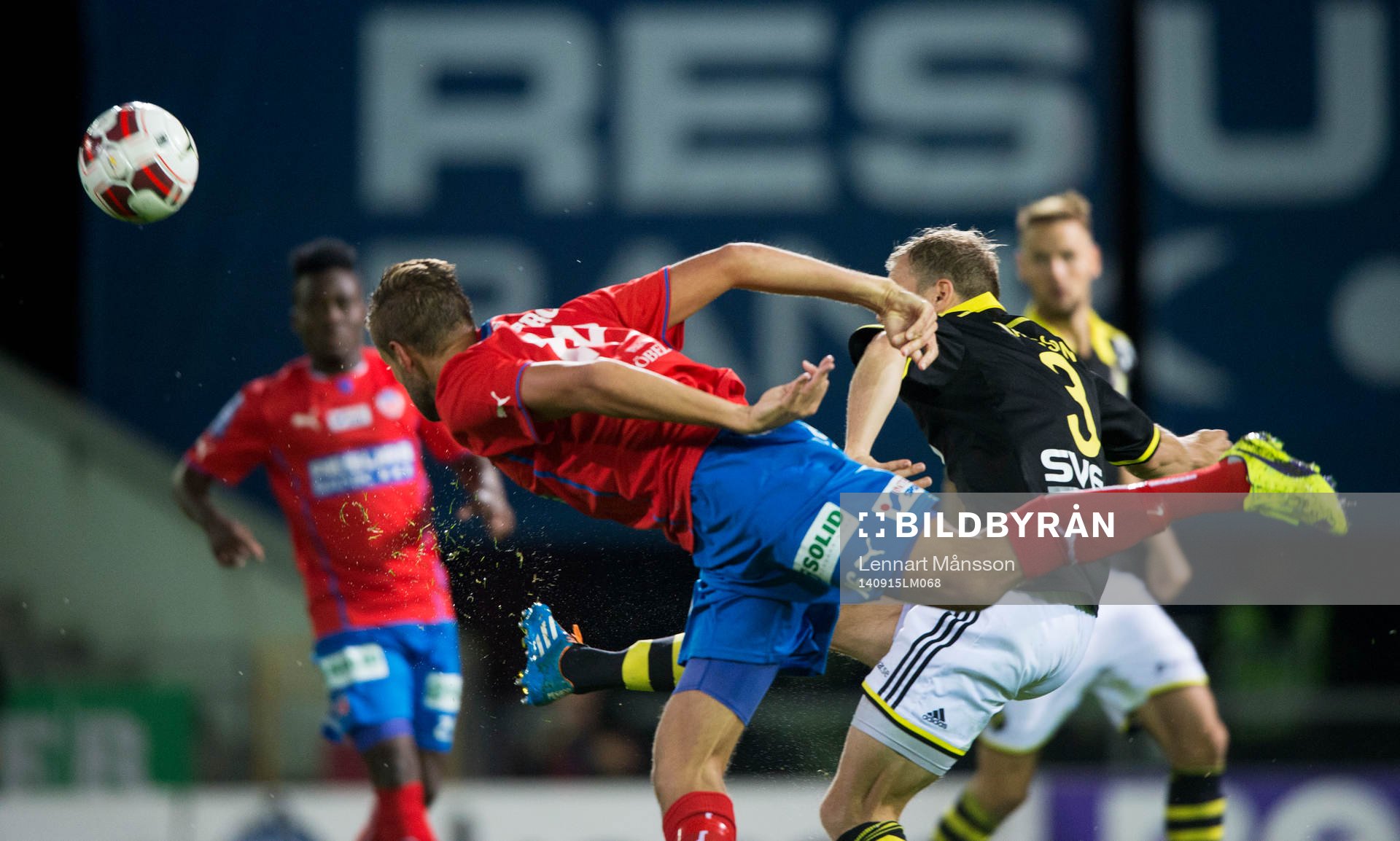 Helsingborgs Mikael Dahlberg i matchen i allsvenskan mellan
