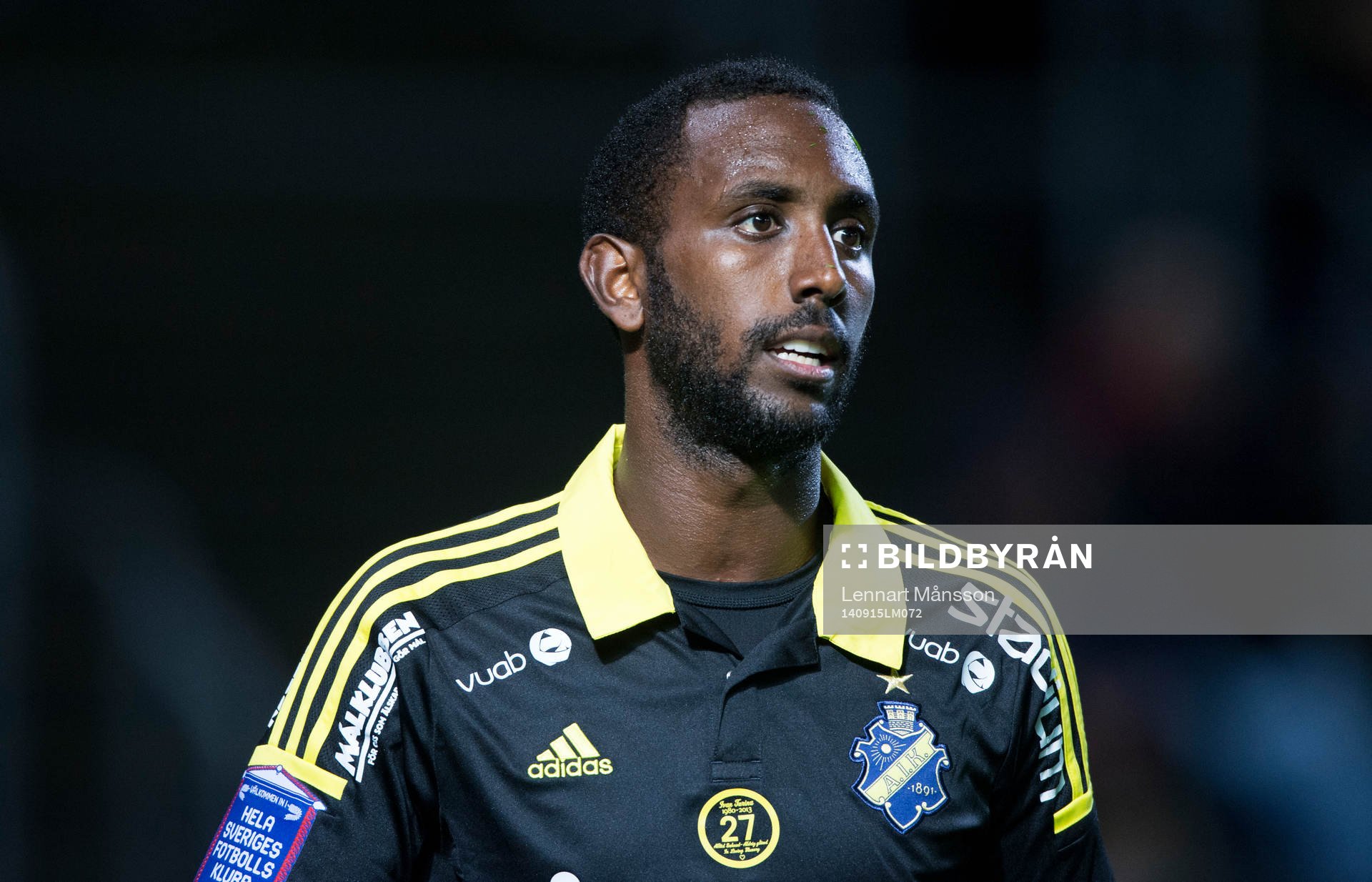 s Henok Goitom i matchen i allsvenskan mellan Helsingborg