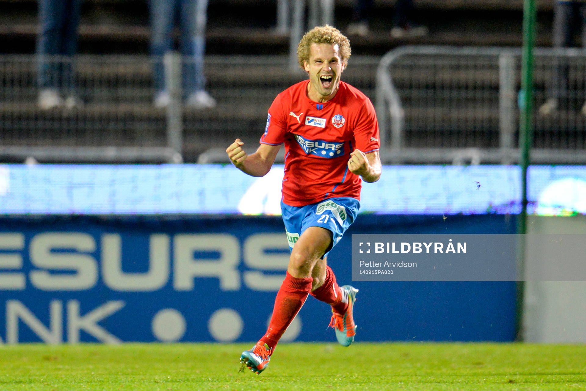 Helsingborgs Christoffer Andersson jublar