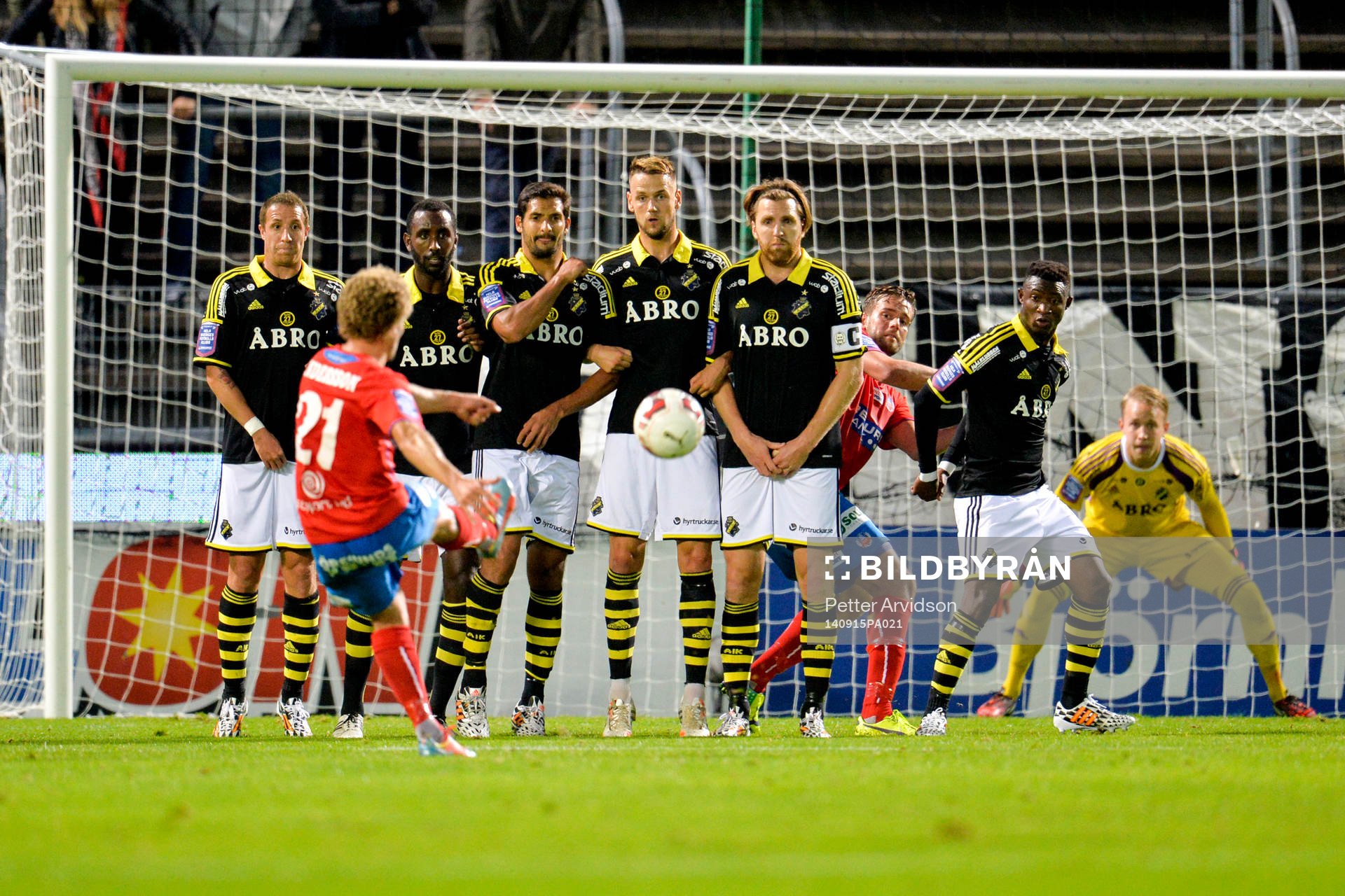 Helsingborgs Christoffer Andersson gör 1-0