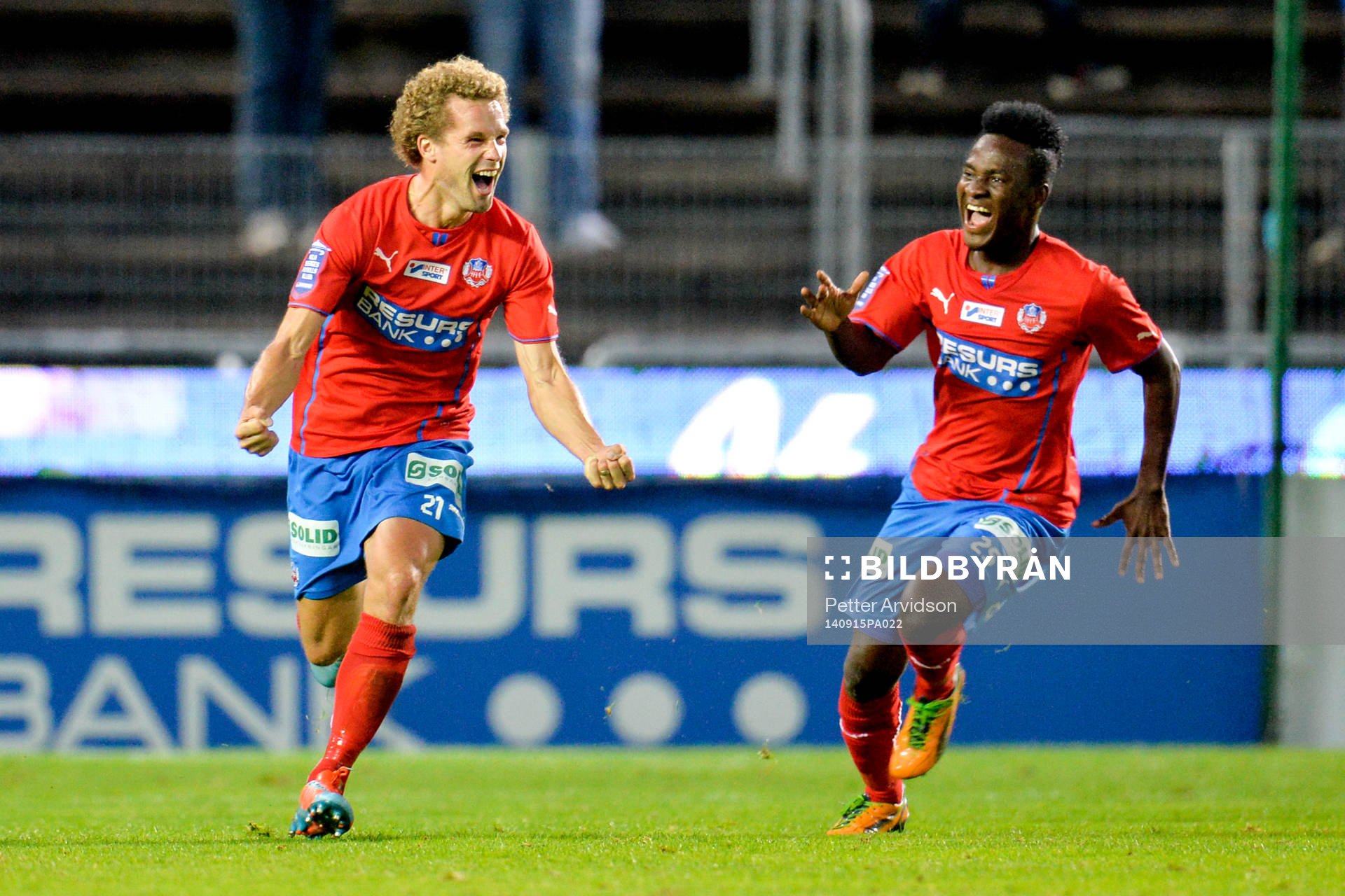 Helsingborgs Christoffer Andersson jublar
