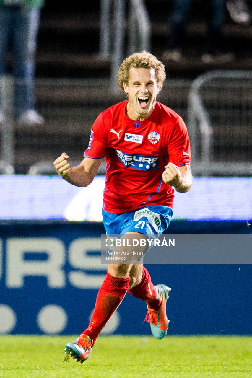 Helsingborgs Christoffer Andersson jublar