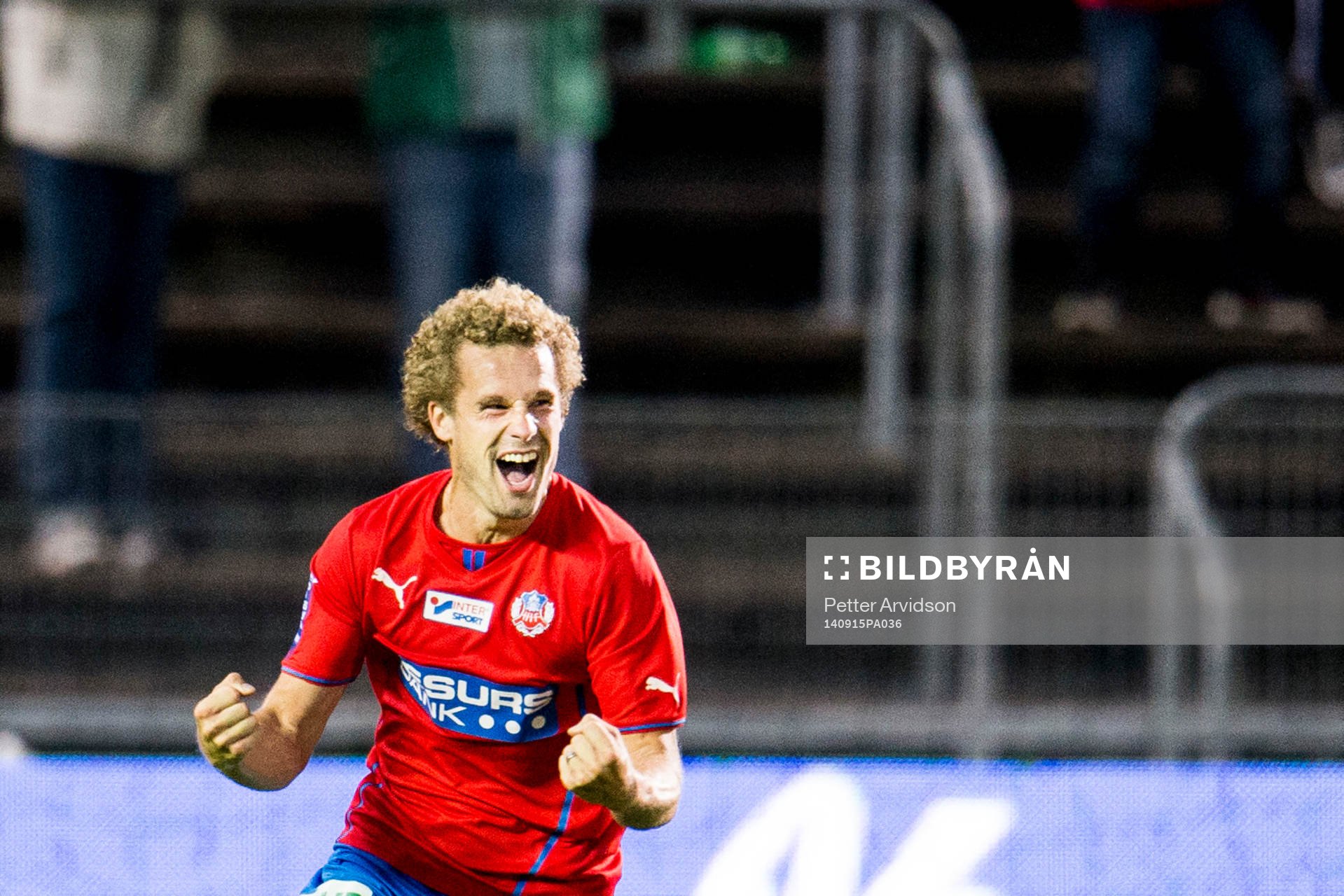 Helsingborgs Christoffer Andersson jublar