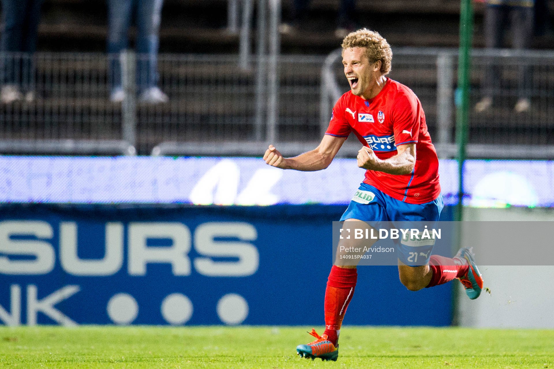 Helsingborgs Christoffer Andersson jublar