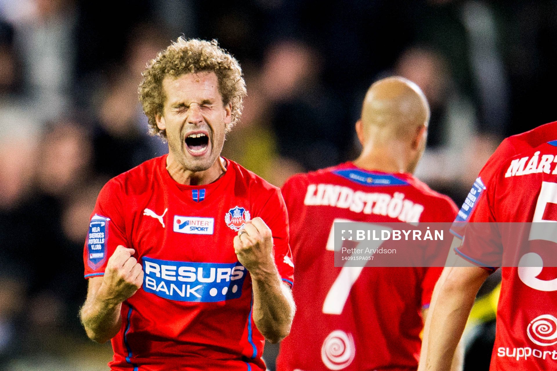 Helsingborgs Christoffer Andersson jublar