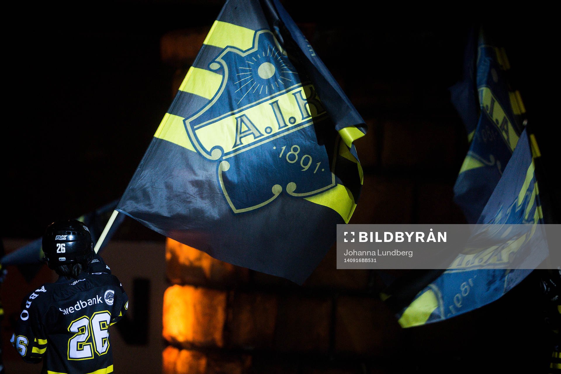 En AIK flagga