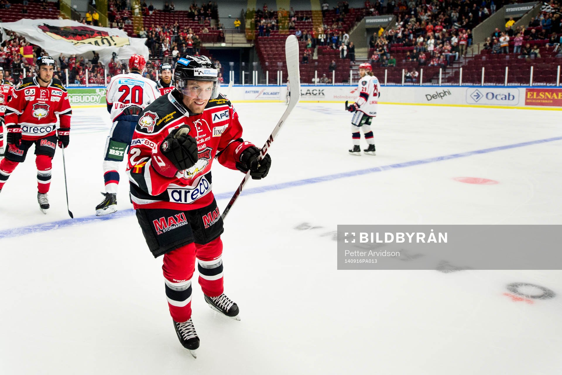 Malmö Redhawks Jens Jakobs jublar
