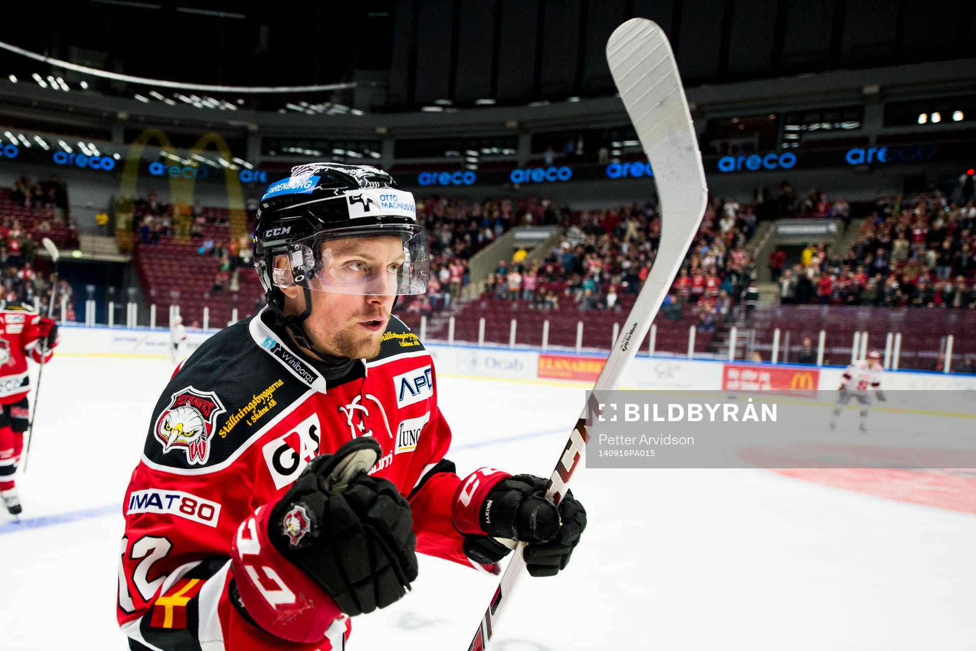 Malmö Redhawks Jens Jakobs jublar
