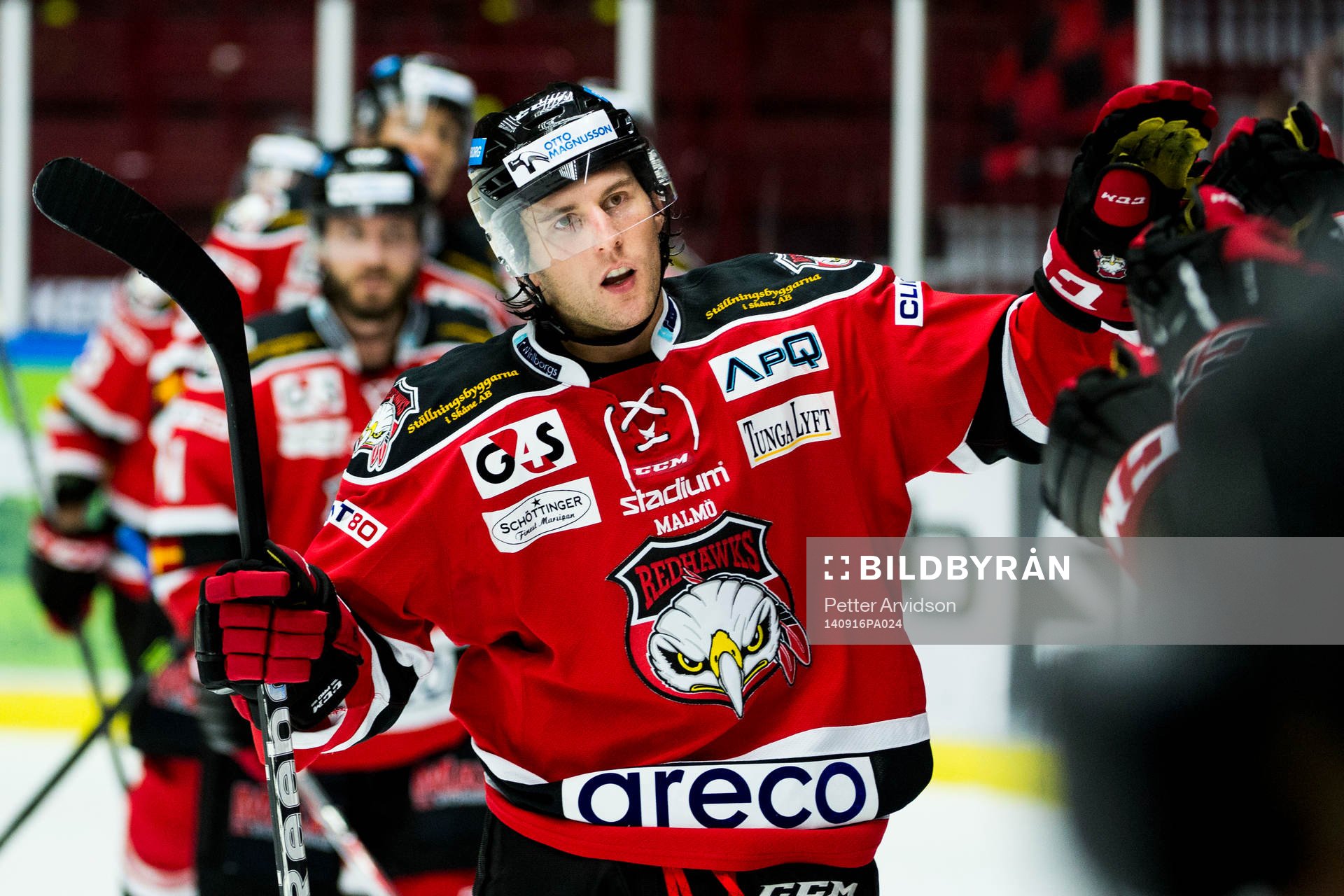 Malmö Redhawks Tony Romano jublar